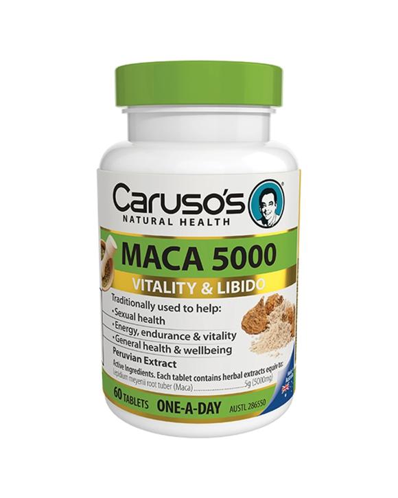 Caruso's 60pc Maca 3500mg Energy & Libido Support Tablets Peruvian Extract