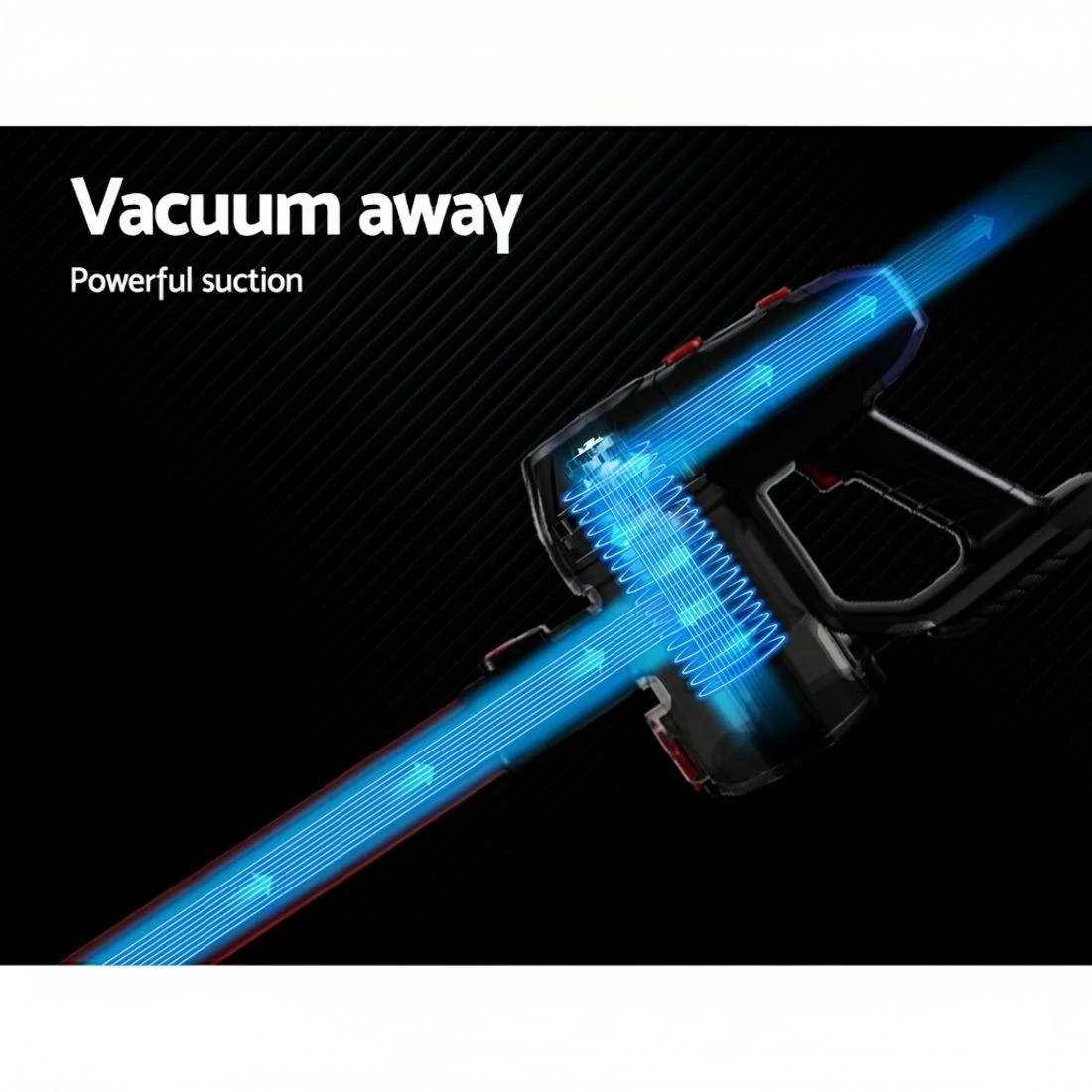 4 Devanti Stick Vacuum Cleaner HEPA Filter  150W - Red, 4 of 5