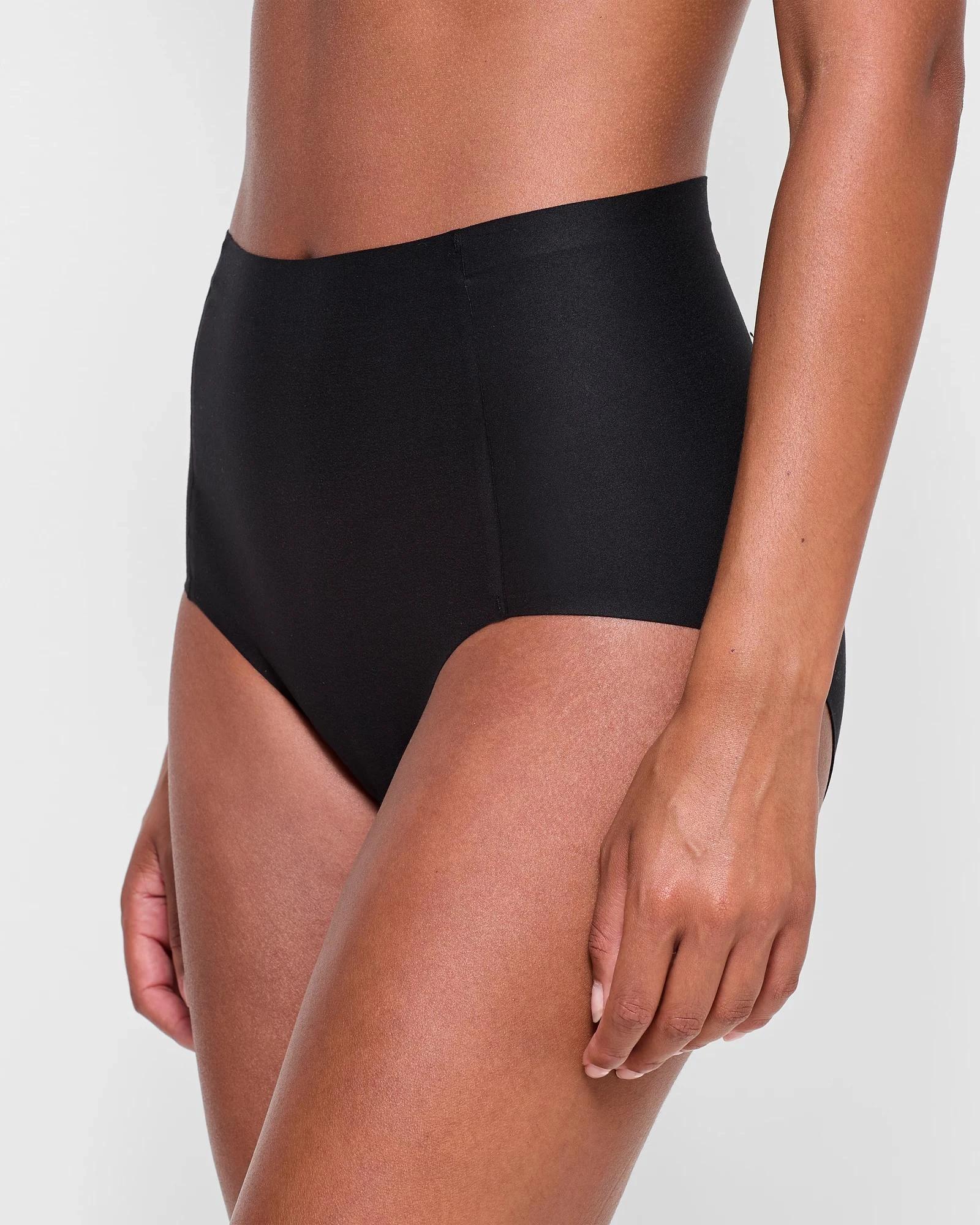 3 Target 2 Pack Bonded No Show High Waist Full Briefs BLACK, 3 of 4