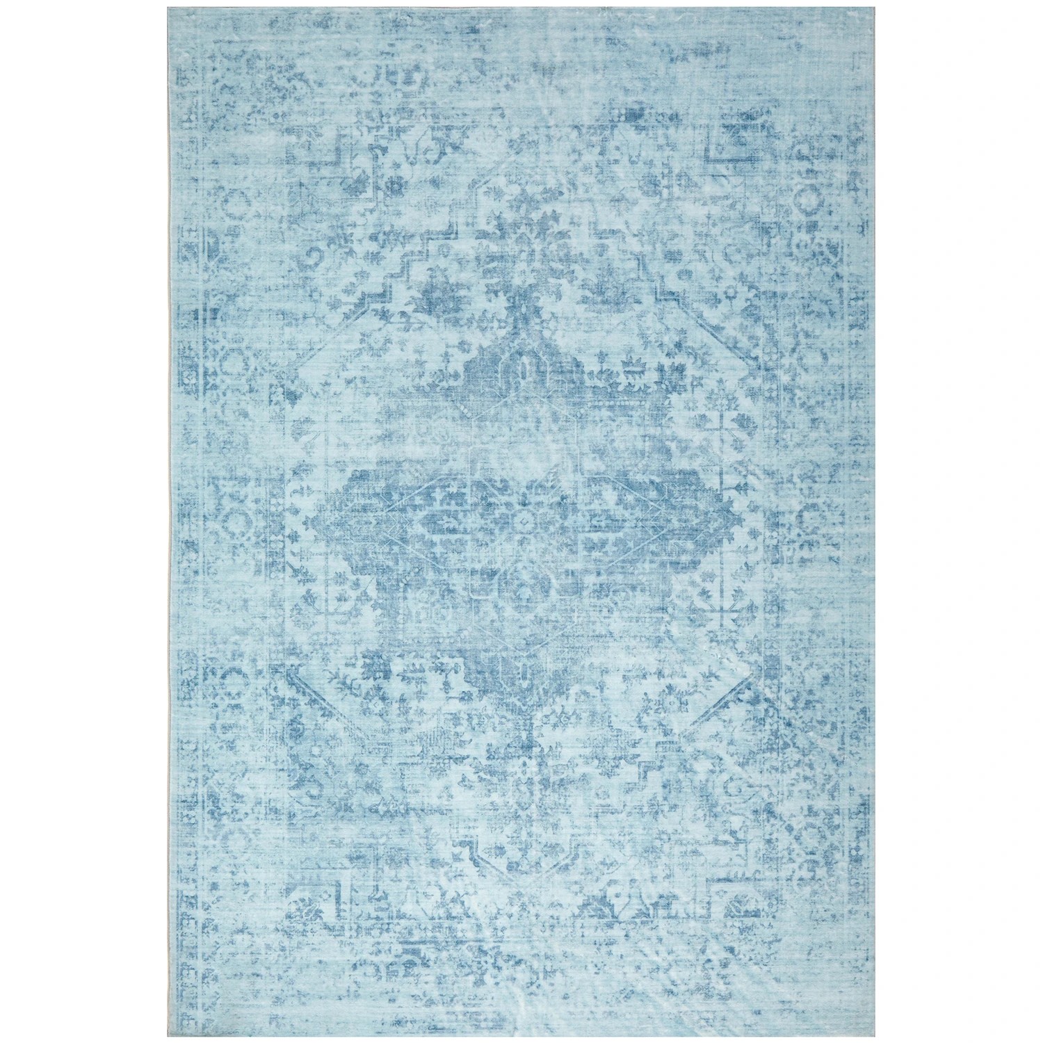 2 Common Ground Rugs Opaline 320x230cm - Extra Large Power Loomed Washable Floor Rug - Blue, 2 of 9