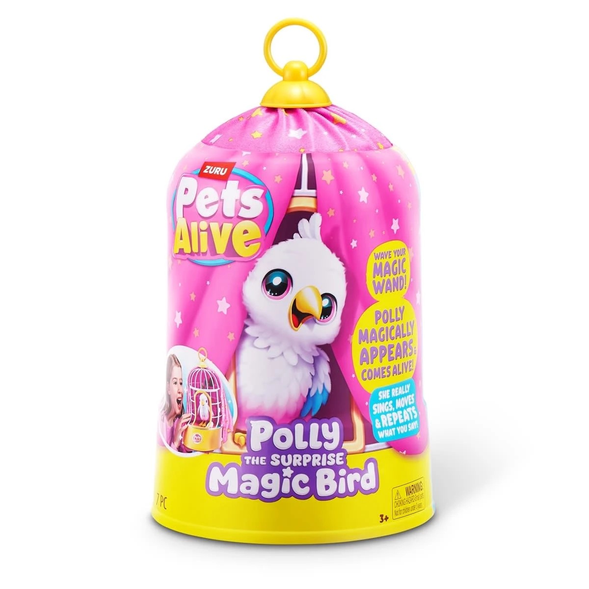 1 7 Piece Zuru Pets Alive Polly the Surprise Magic Bird, 1 of 11