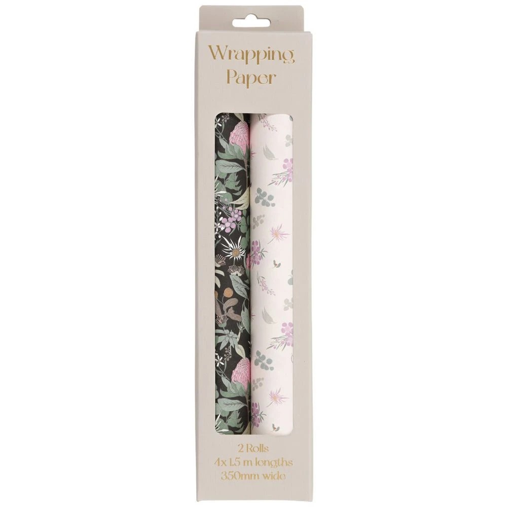 1 Otto Gift Wrap 390mm x 3m Floral 2 Pack, 1 of 3