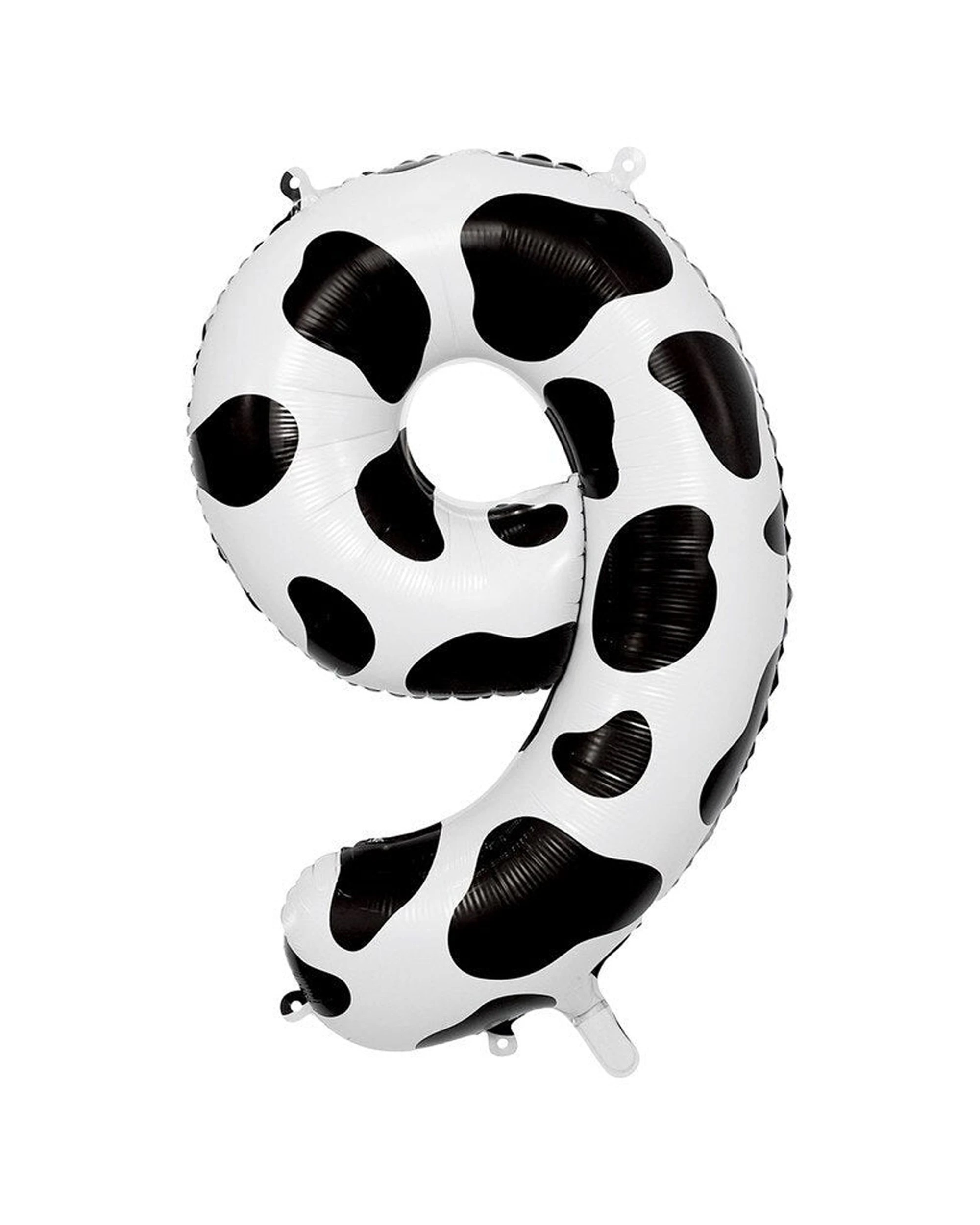 1 Meteor Party Numeral Foil Balloon Cow Number 9 34in - Pink, 1 of 1
