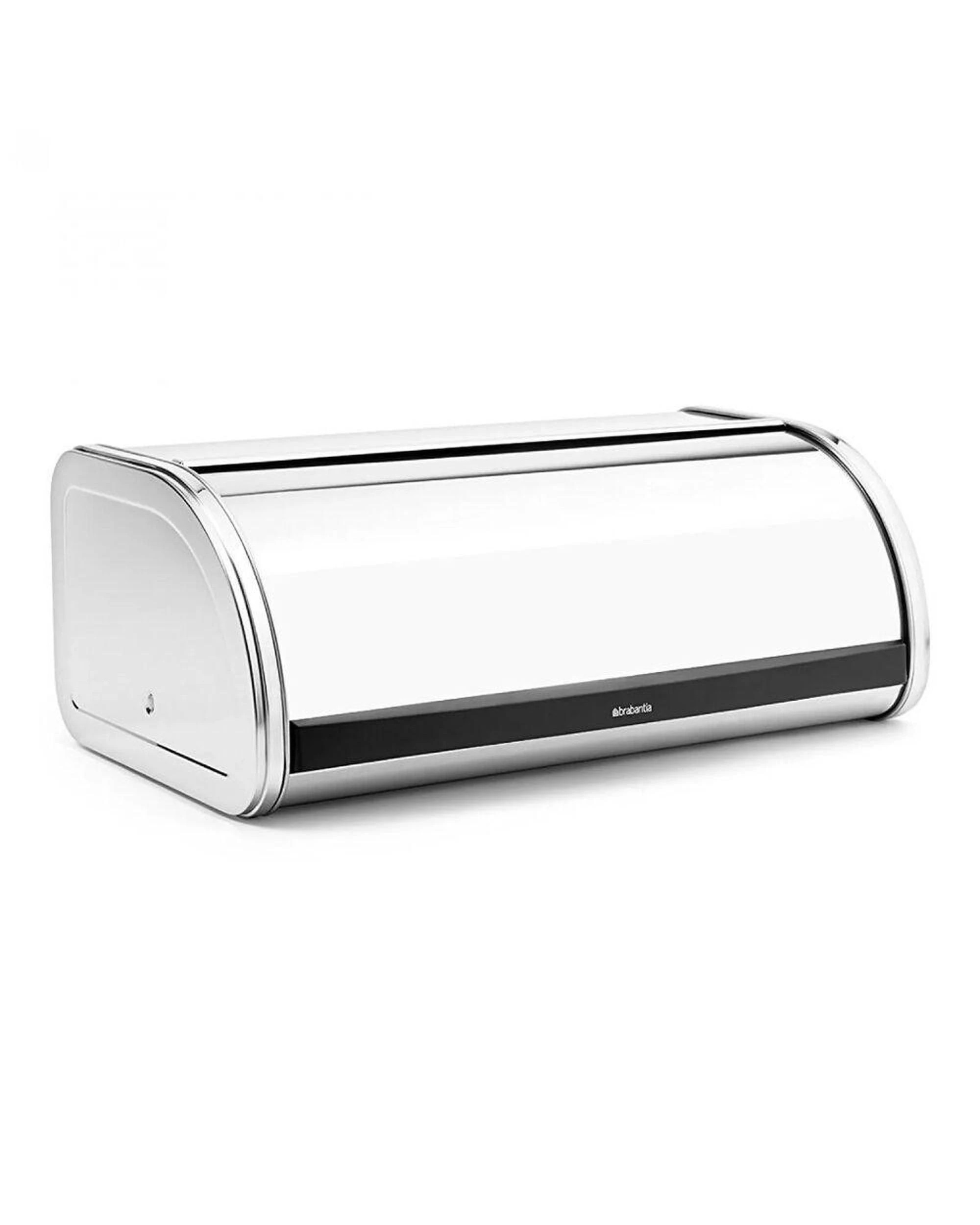 2 Brabantia Roll Top Bread Bin Regular  Brilliant Steel, 2 of 4