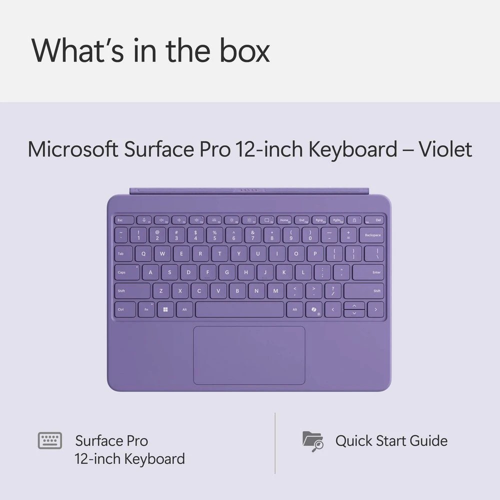 9 Microsoft Surface Pro 12-inch Keyboard Violet, 9 of 9