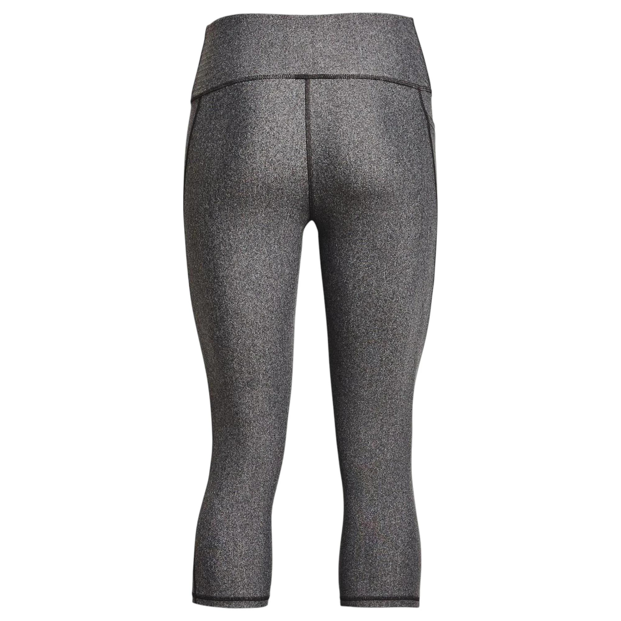 5 Under Armour Womens Hi Tech Capris Charcoal Leggings CHARCOAL, 5 of 6