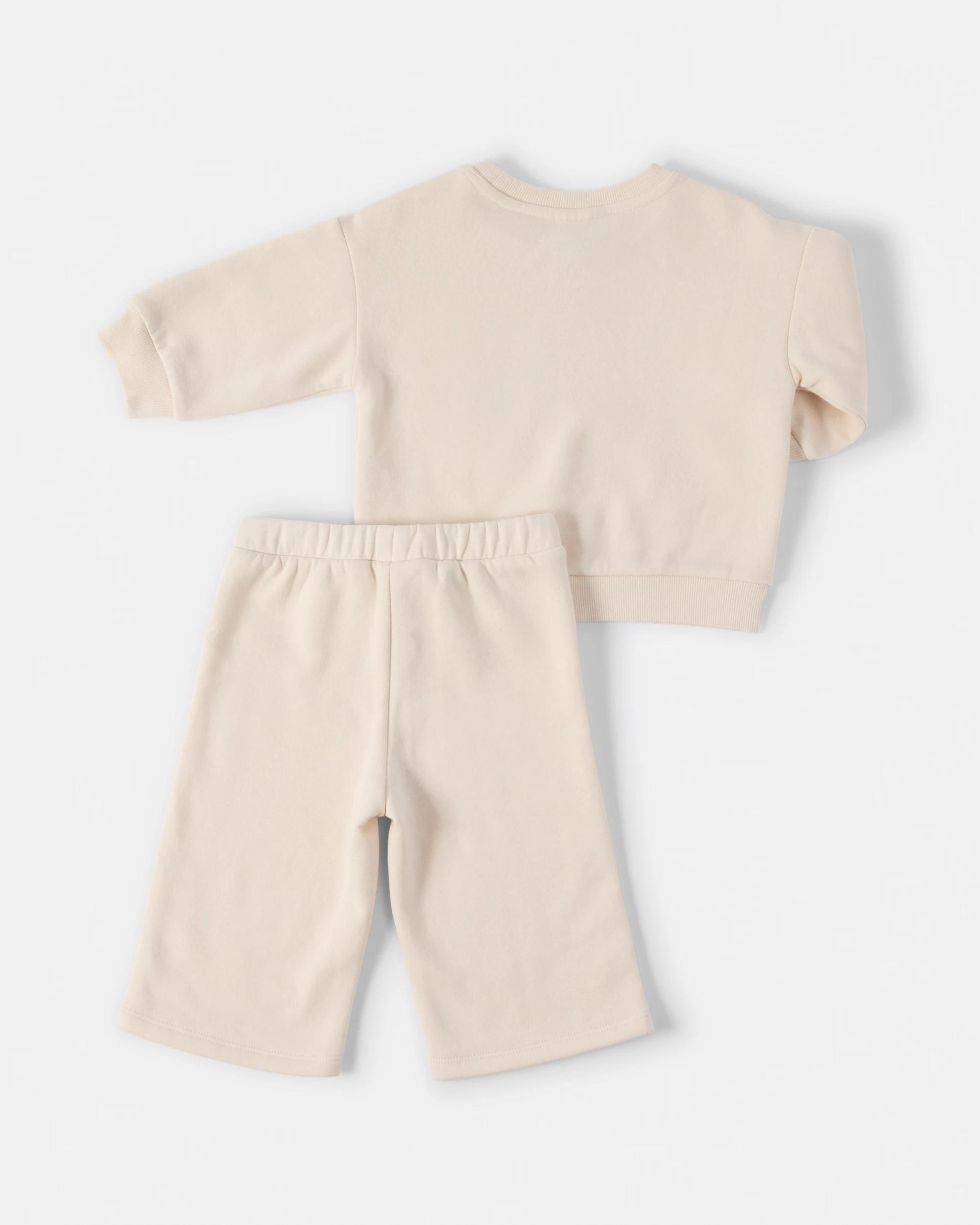 2 Australian Cotton Lace Fleece Set Bge Bow, 2 of 6