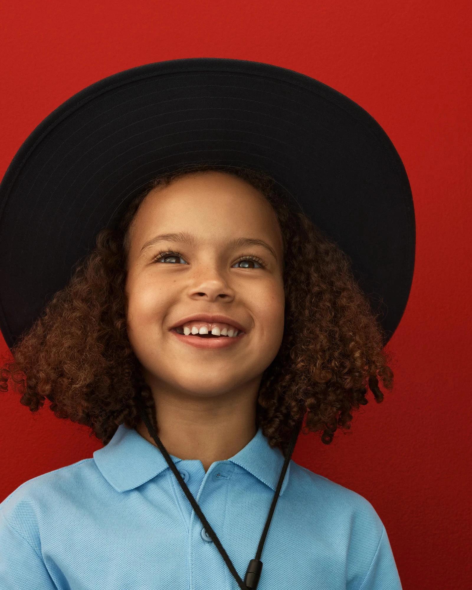 4 Target Kids Back To School Wide Brim Hat NAVY BLUE, 4 of 4