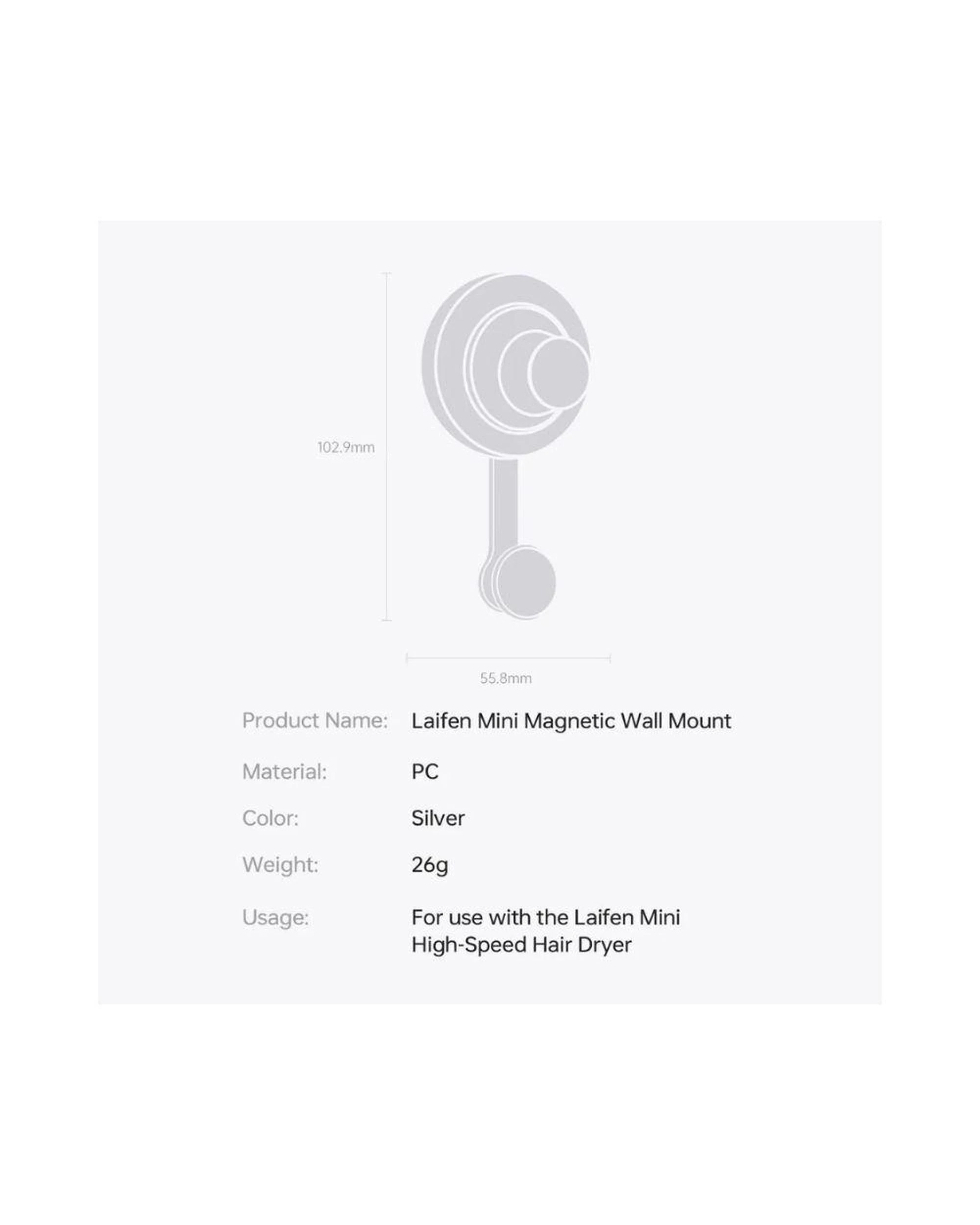5 Laifen Magnetic Wall Mount for Laifen Mini, 5 of 5