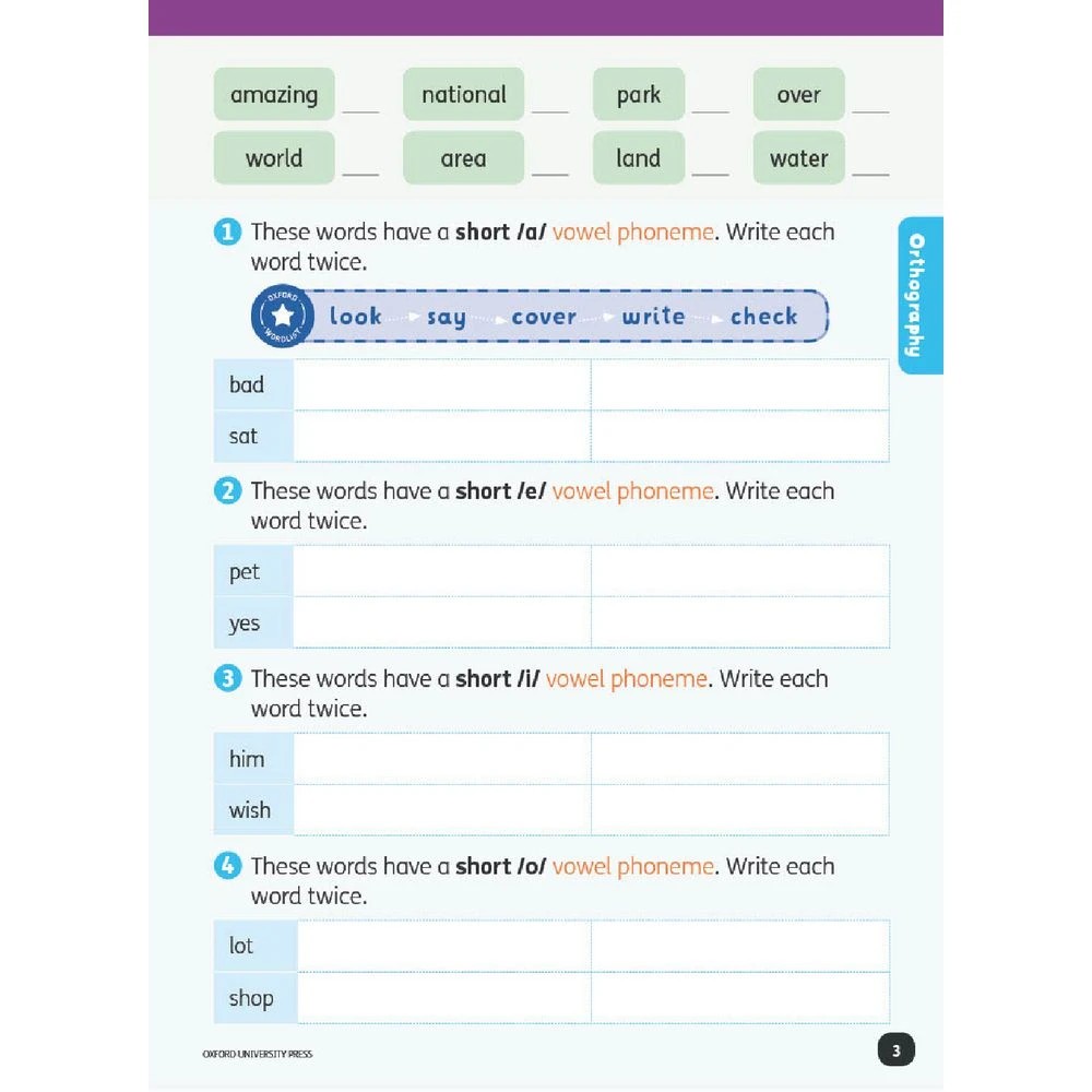 3 Oxford Everyday Spelling Student Book 1, 3 of 3