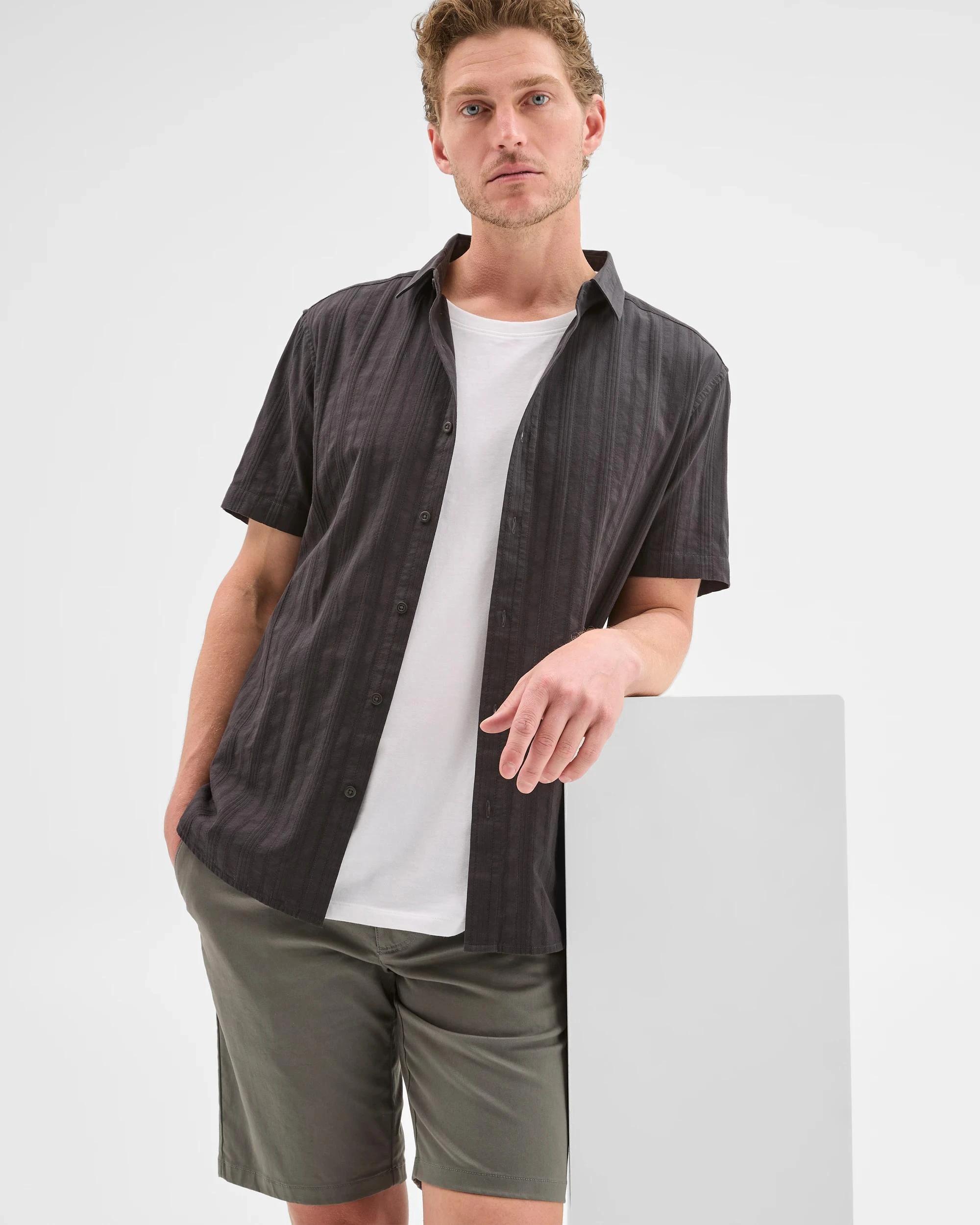 5 Target Australian Cotton Regular Stretch Chino Shorts DARK GREY, 5 of 7