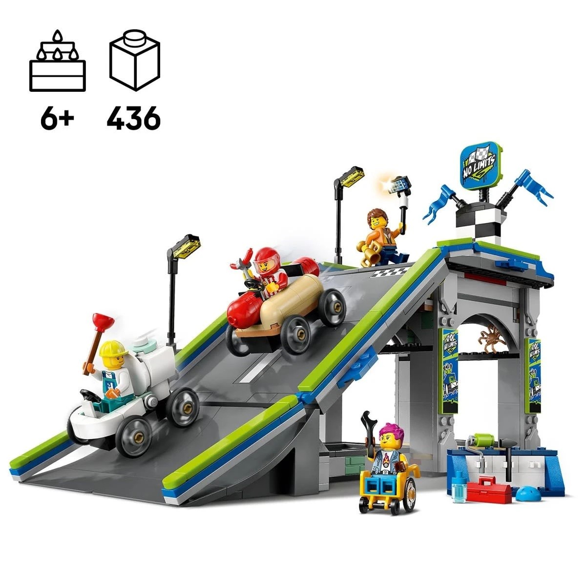4 LEGO City No Limits: Race Car Ramp Track 60460, 4 of 10