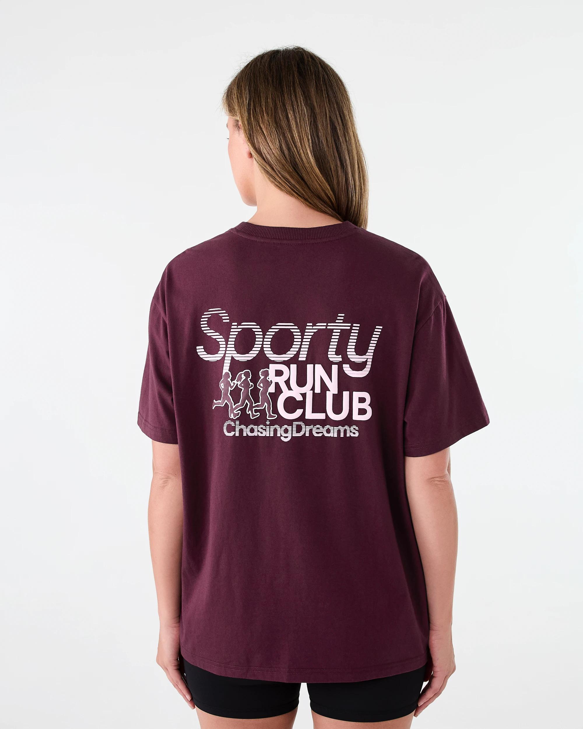 3 Active Womens Oversized Gym T-shirt Royal Burg, 3 of 6