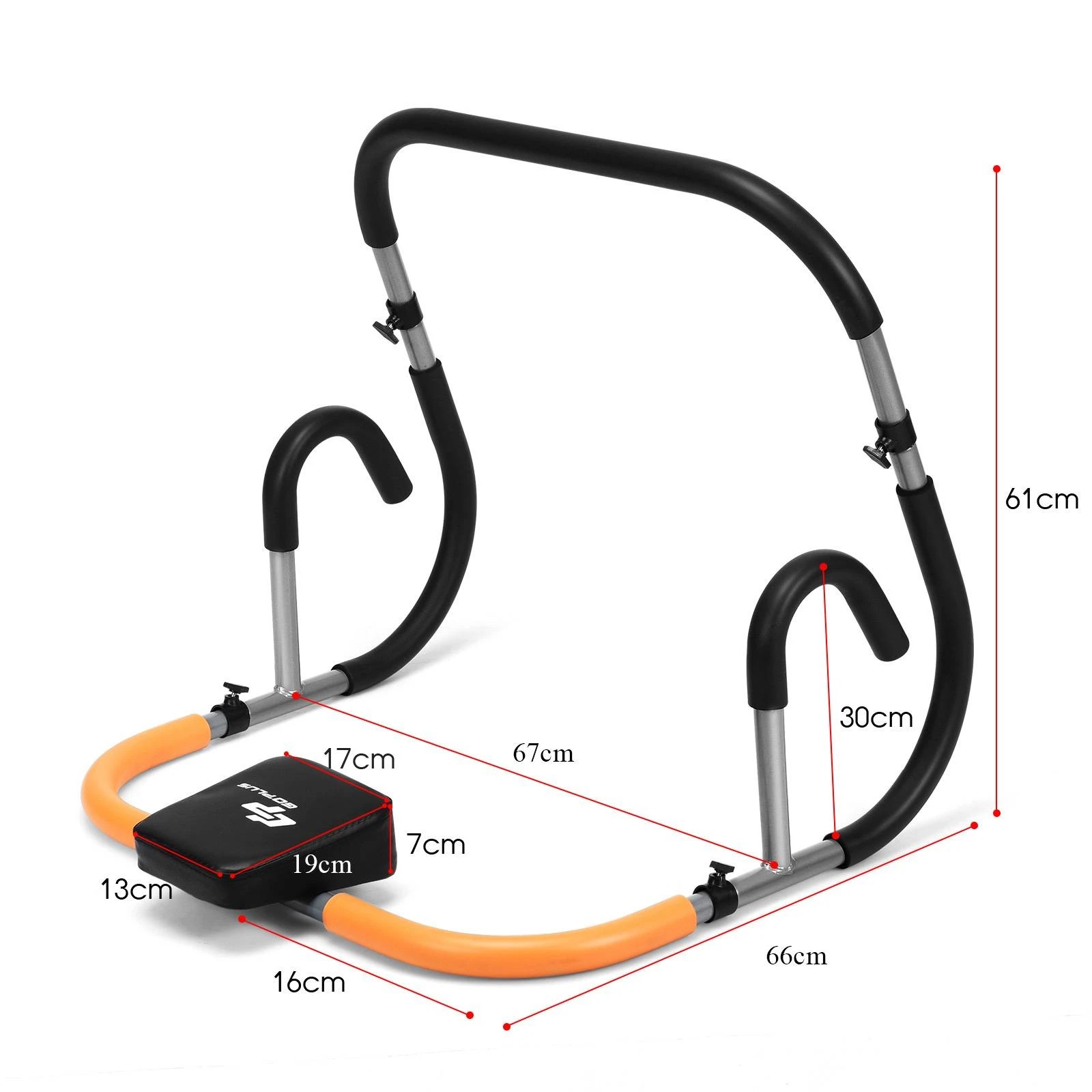 2 Costway Portable Ab Cruncher Machine Workout Equipment Abdominal Exercise Machine Black, 2 of 2