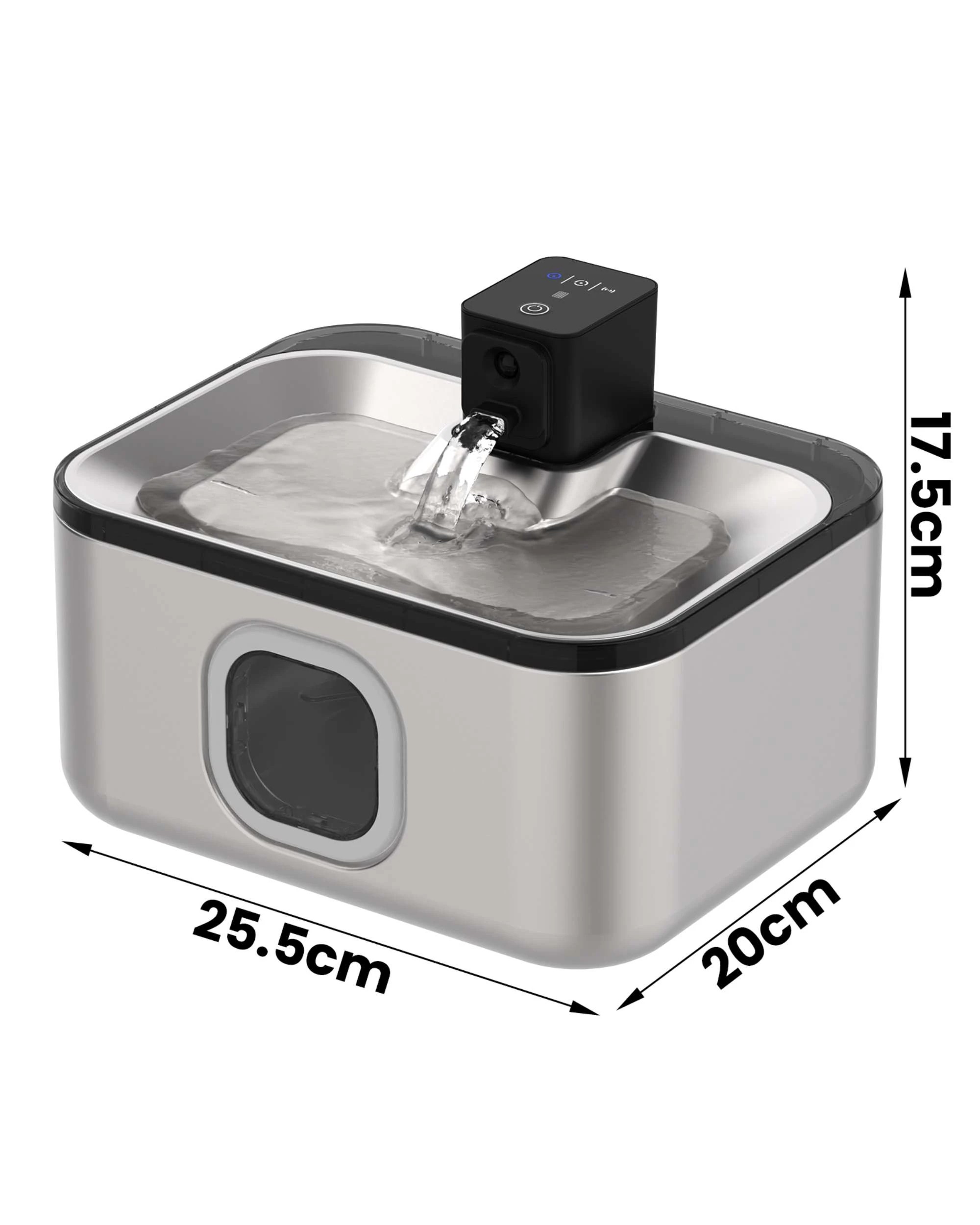 8 Advwin 5L Automatic Pet Water Fountain Stainless Steel, 8 of 8