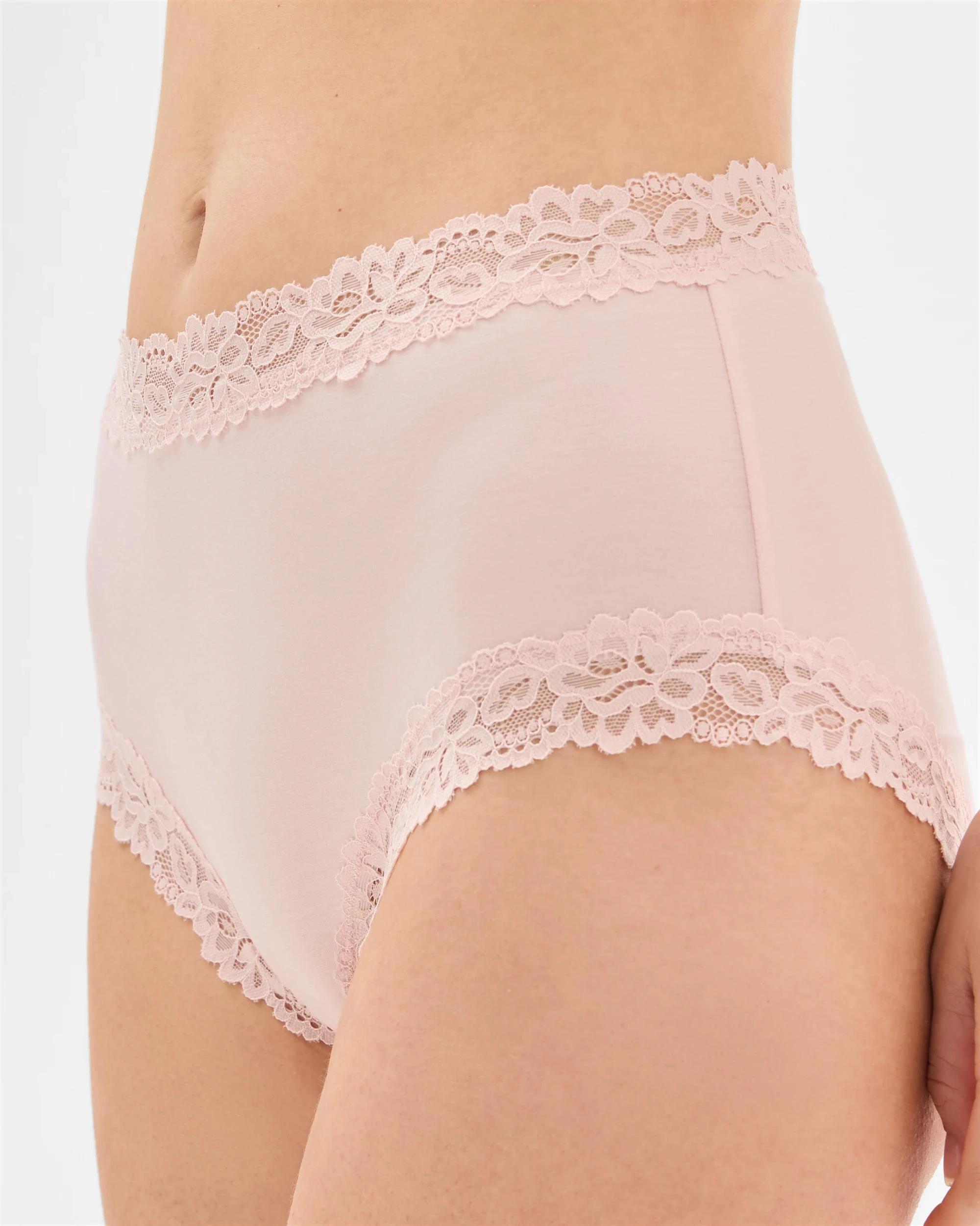 3 Target Woman Womens Modal and Lace Full Briefs 2 Pack GRAPHITE/POTPOURI, 3 of 4