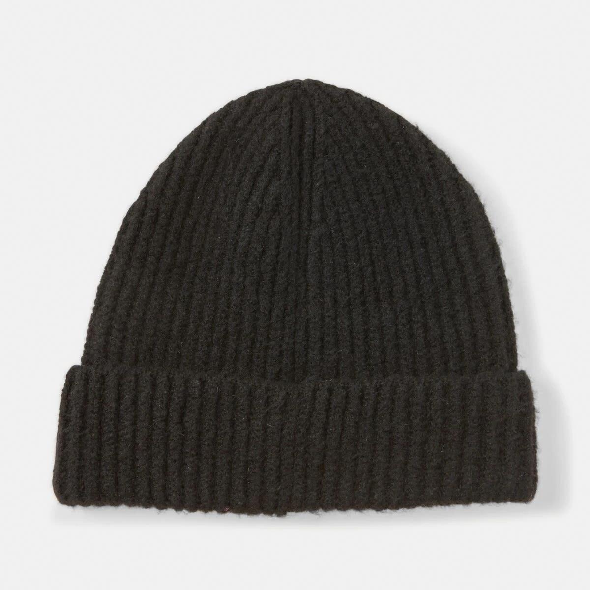 2 Basic Rib Beanie Black, 2 of 4