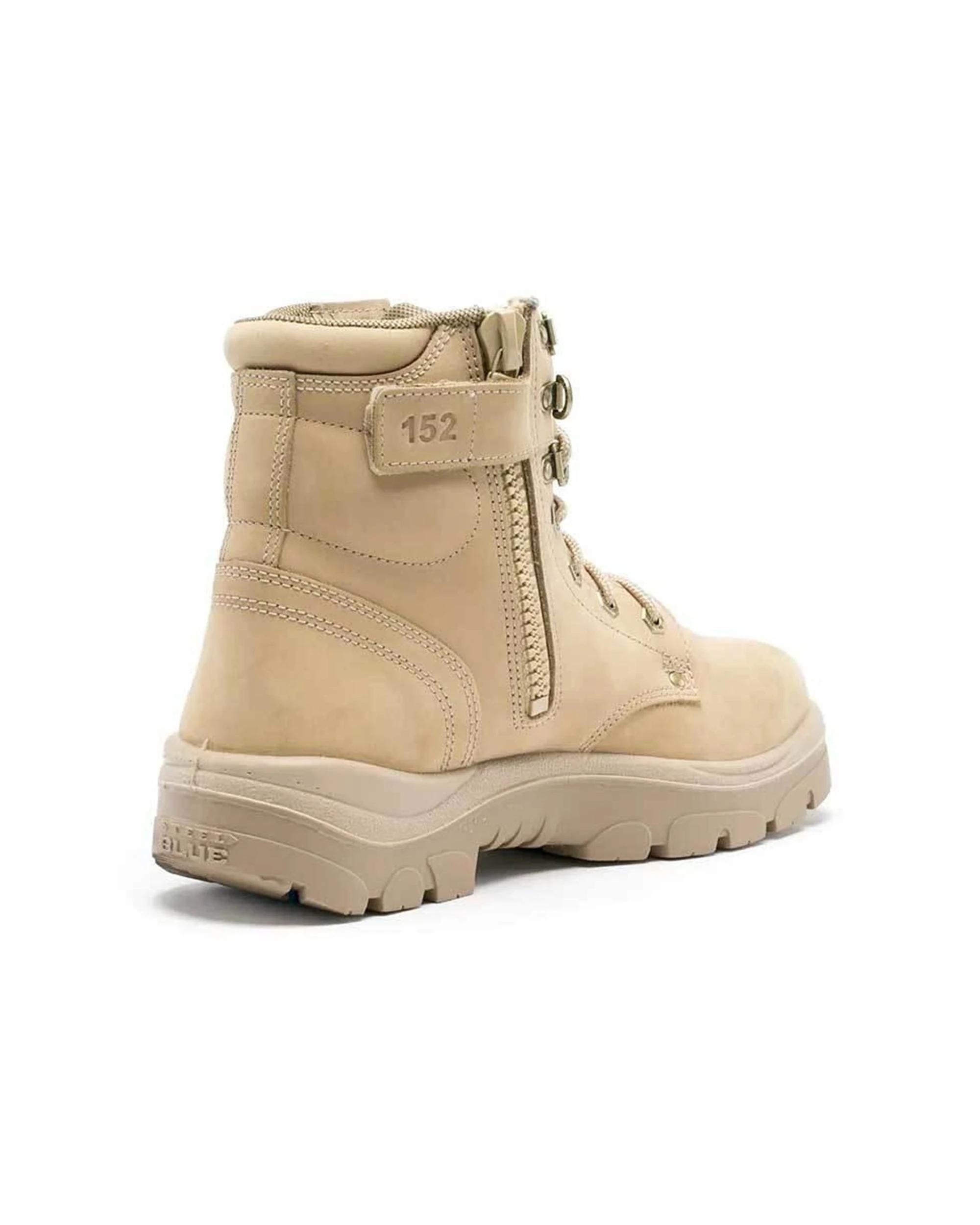 3 Steel Blue Argyle Zip Toe Work Boots 312152 BEIGE, 3 of 5
