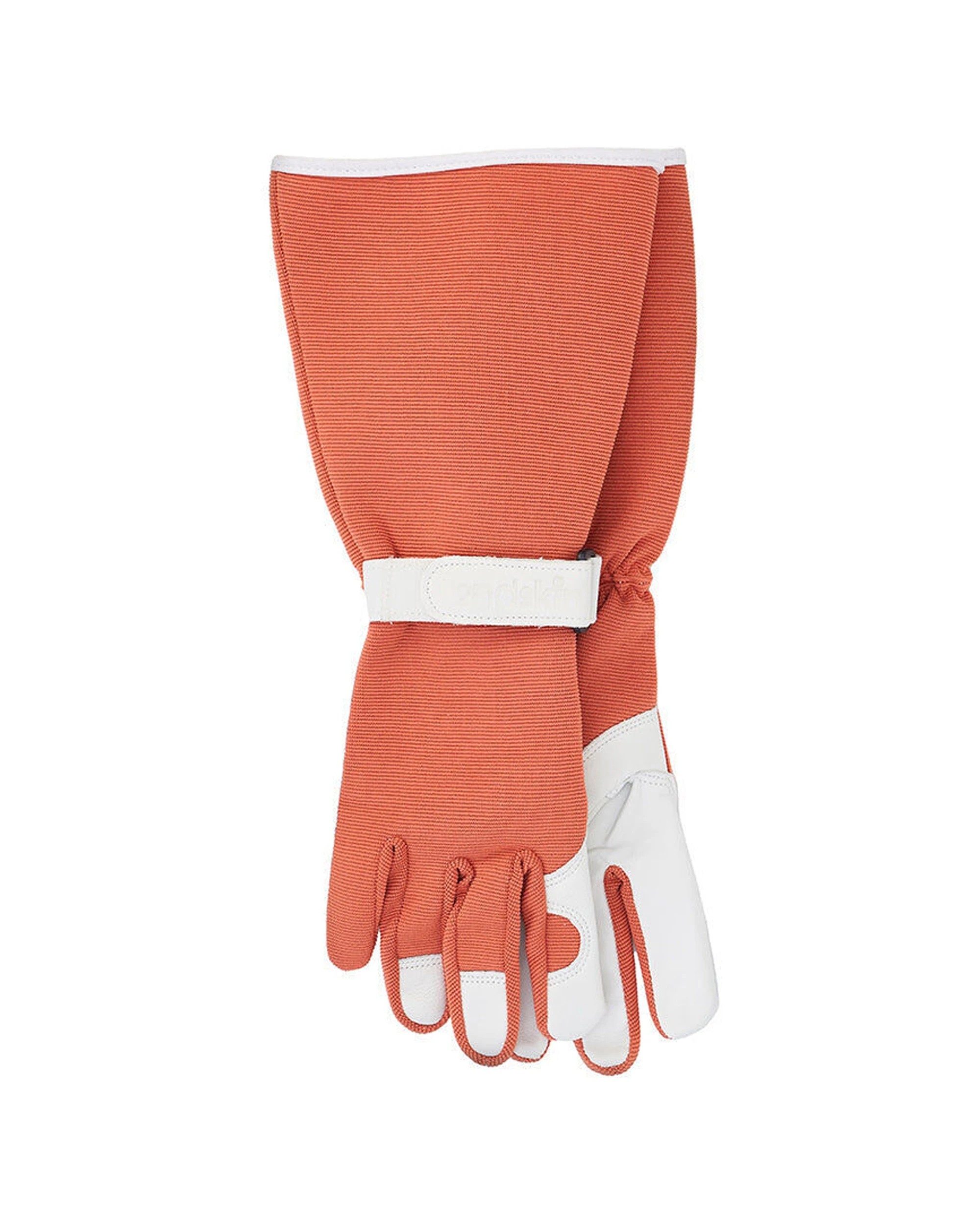 1 Annabel Trends 2pc Second Skin Long Sleeve Sprout Garden Gloves - Orange, 1 of 3