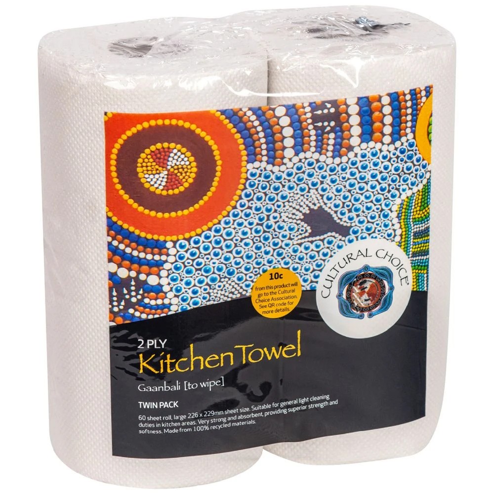 1 Cultural Choice Paper Towel 60 Sheet 2 Pack, 1 of 2