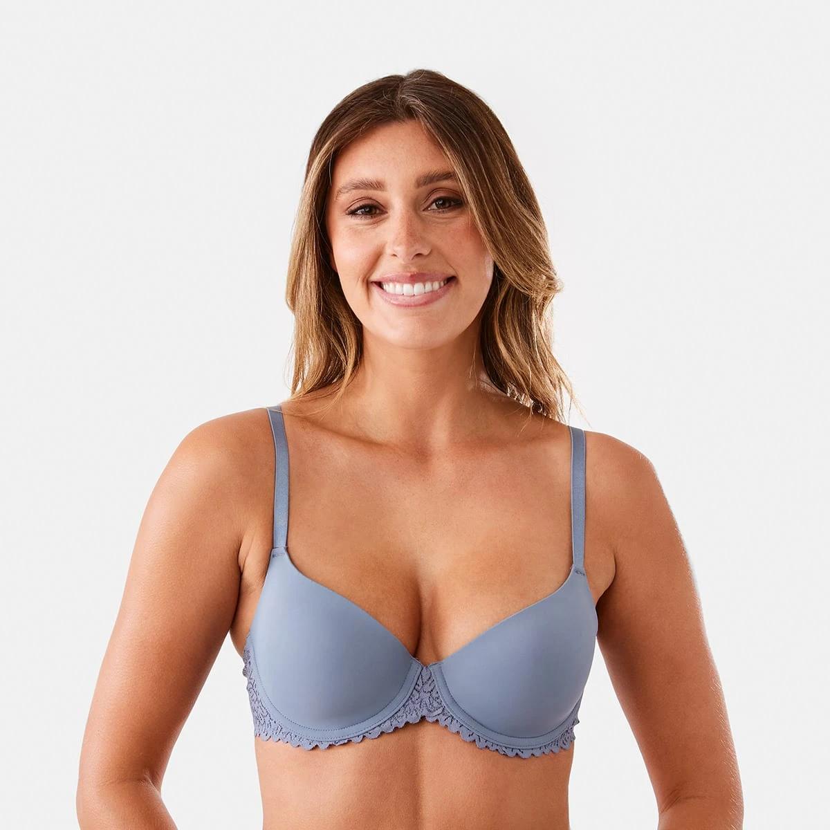 1 Lace Wing T-shirt Bra STEEL GREY, 1 of 6