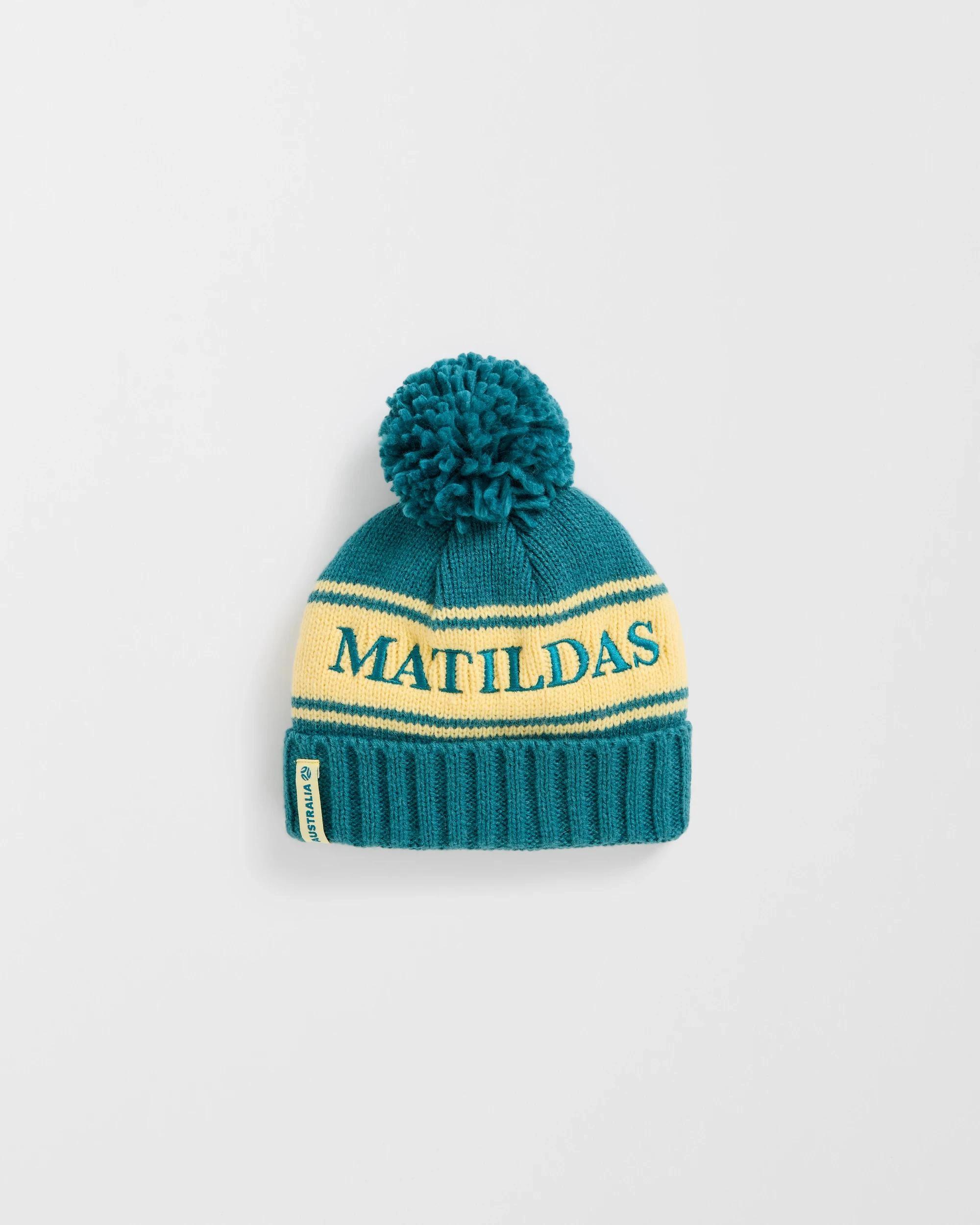 1 Kids Licensed Matildas Pom Pom Beanie MATILDAS, 1 of 1