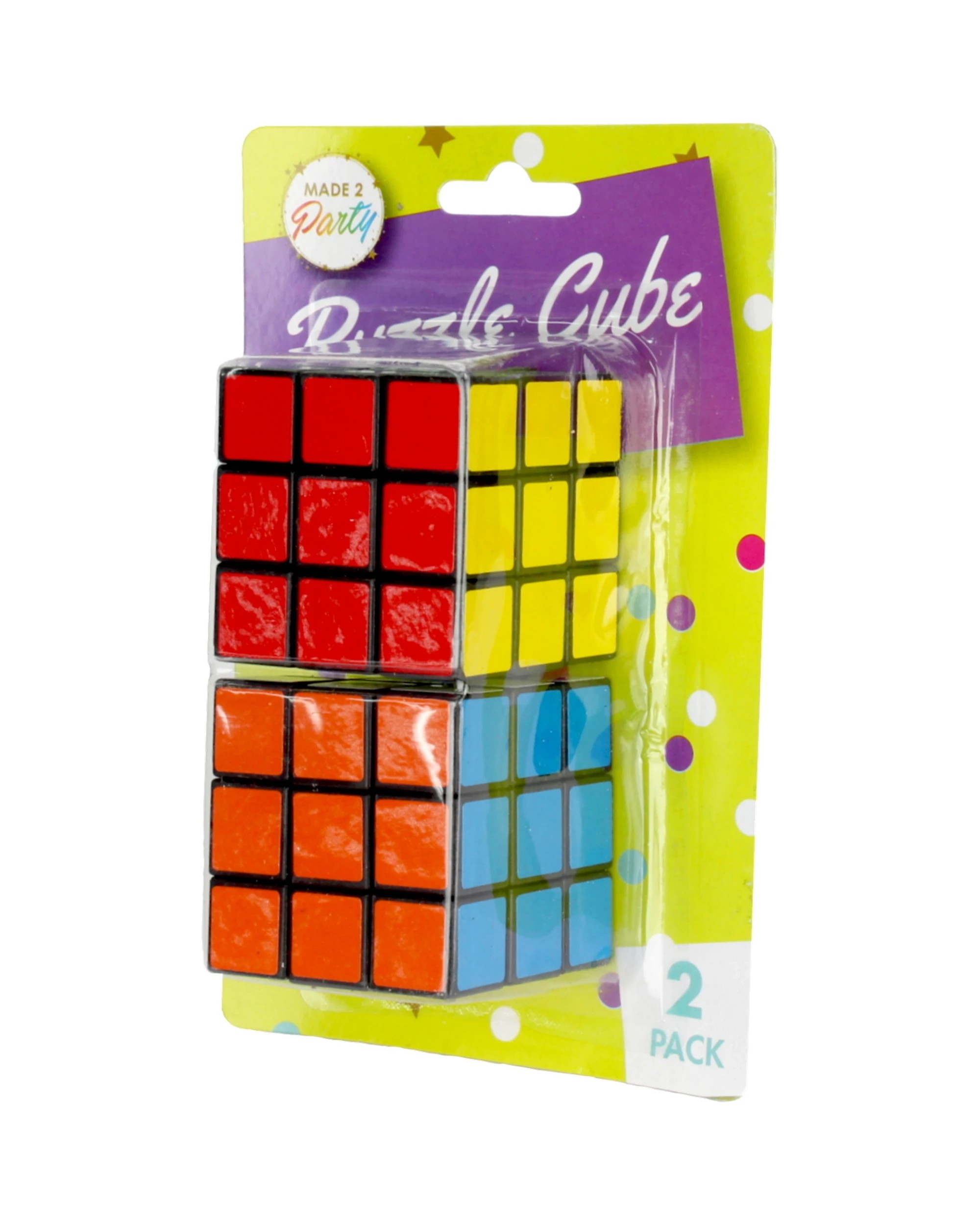 1 Made 2 Party Puzzle Cubes Pack of 2 - Multi, 1 of 1