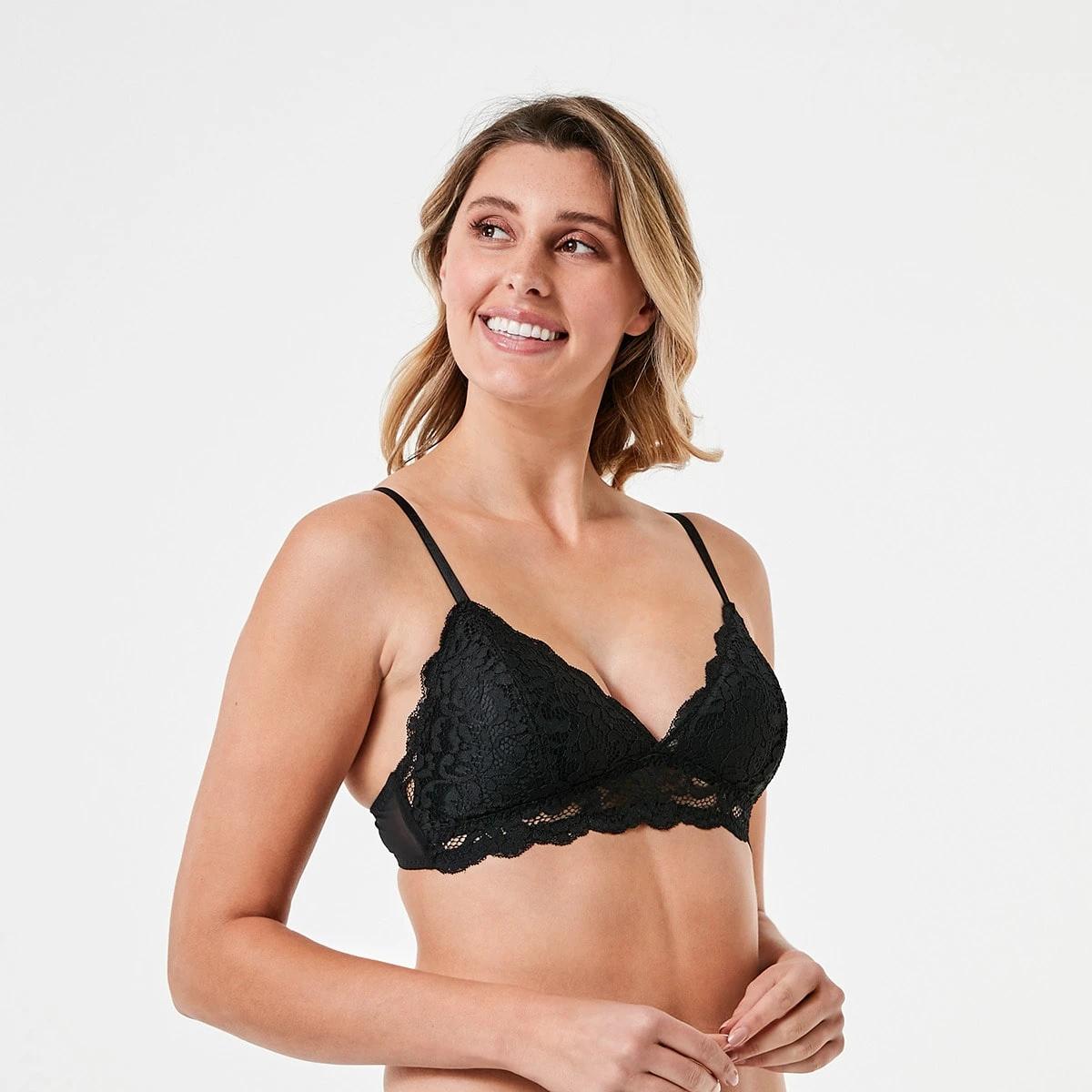 2 Wirefree Lace Bralette BLACK, 2 of 5