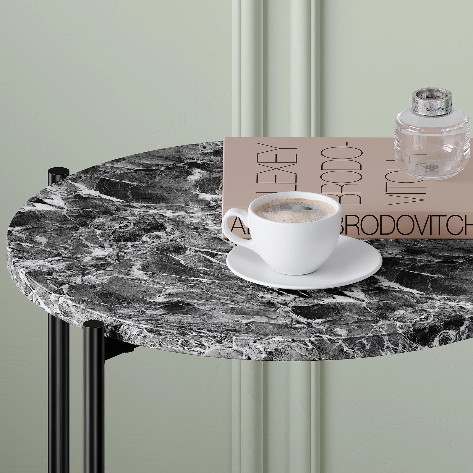 6 Alfordson Side Table Bedside Table Sofa End Nightstand - Grey, 6 of 10