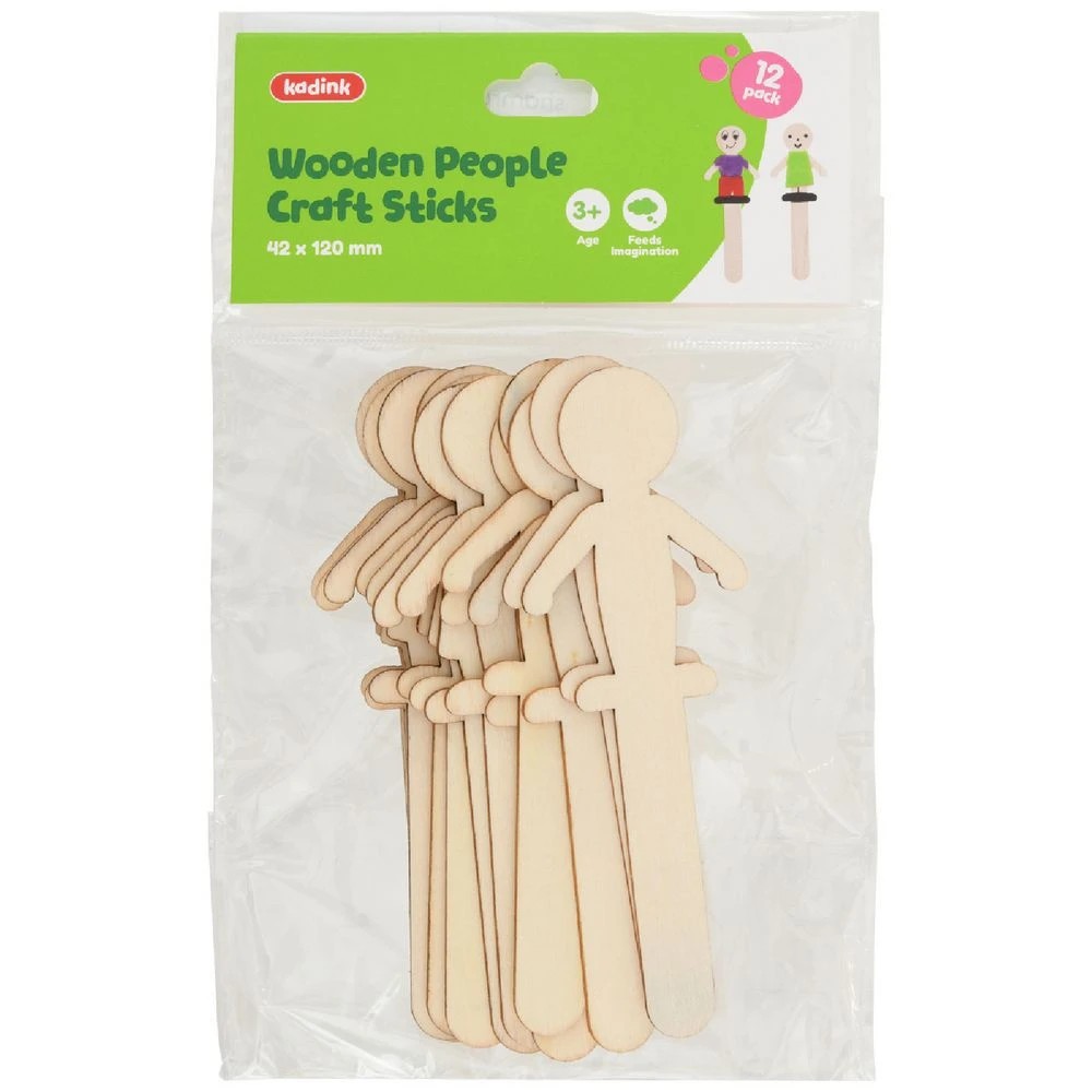 1 Kadink Wooden Stick People 12 Pack, 1 of 3