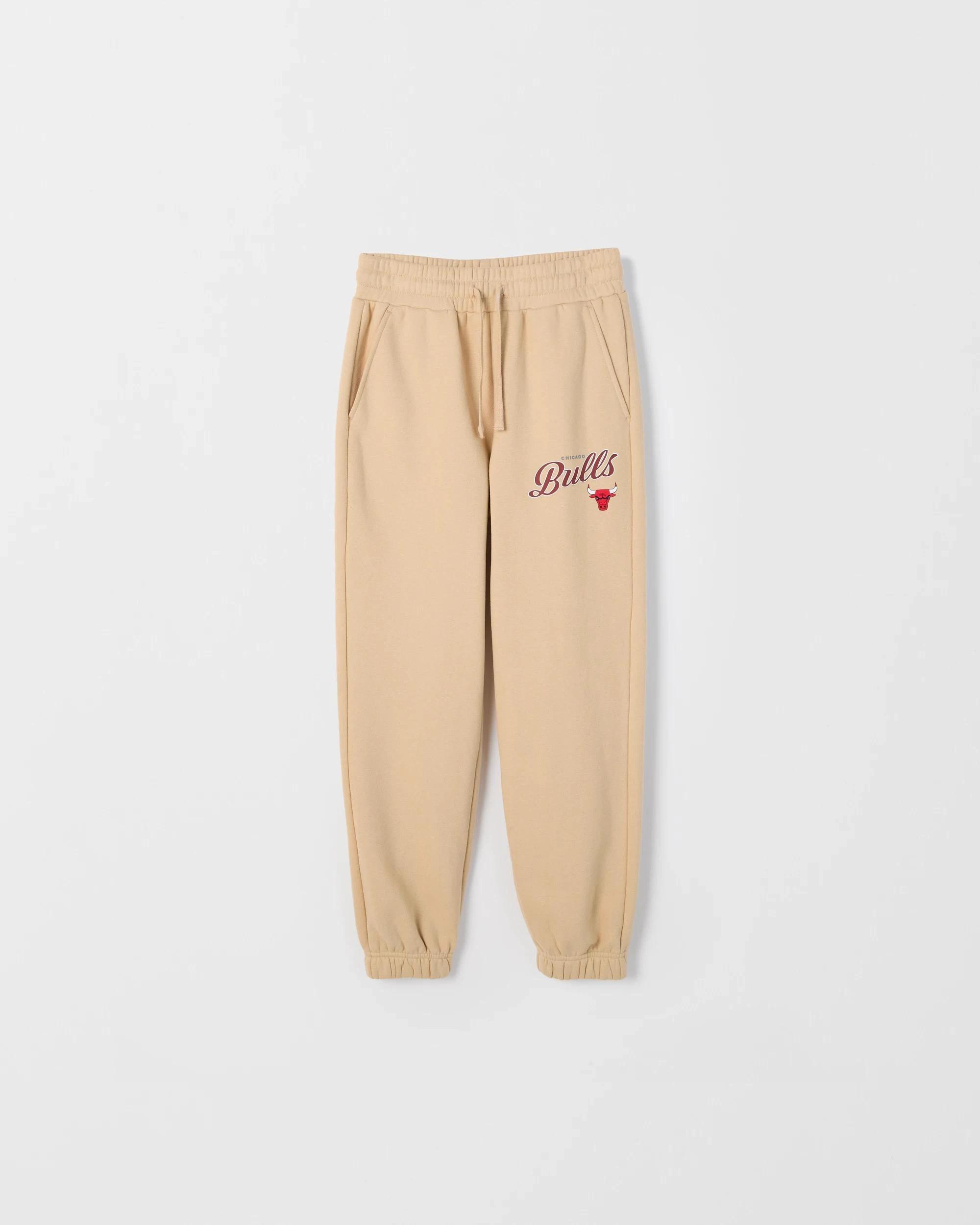 4 NBA Australian Cotton Blend Oversized Trackpants NEUTRAL, 4 of 5