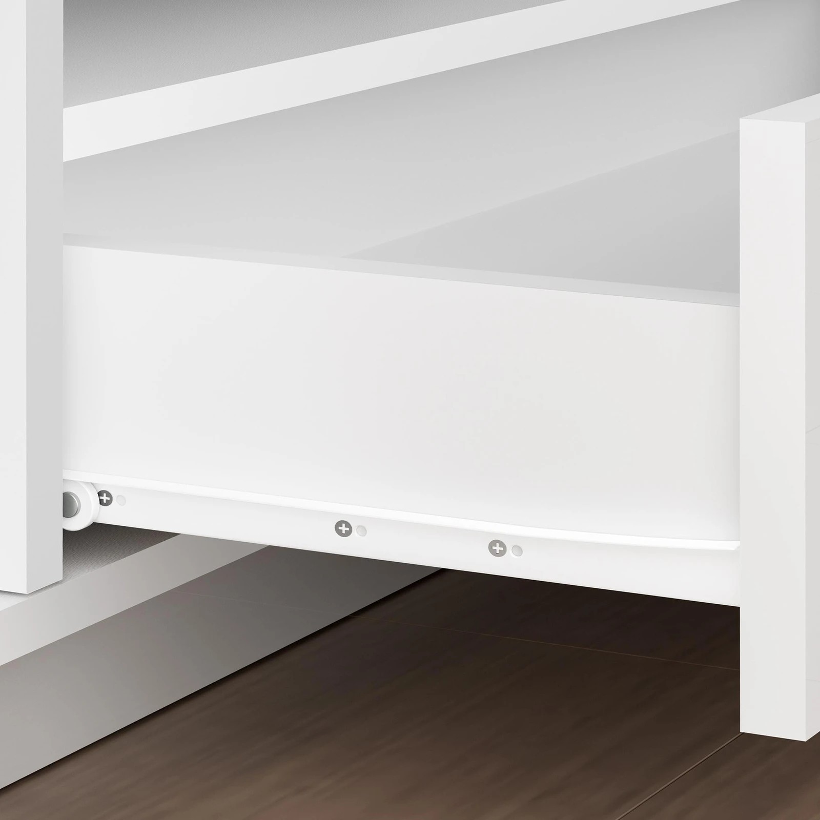 3 Alfordson Entertainment Unit 180cm TV Cabinet Stand LED Light Gloss - White, 3 of 10