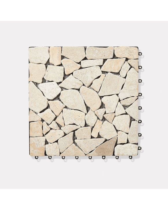 4 Pack Light Stone Decking Tiles