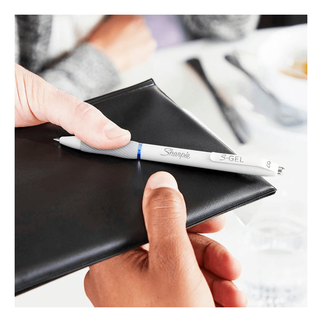 8 Sharpie S-Gel Retractable Gel Pen White Barrel Black 4 Pack, 8 of 8