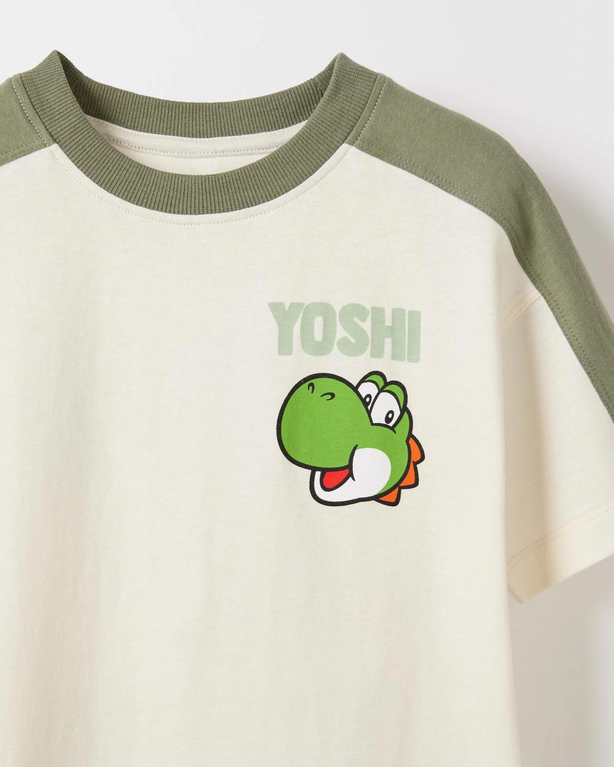 2 Super Mario Yoshi Australian Cotton T-Shirt GARDENIA, 2 of 3