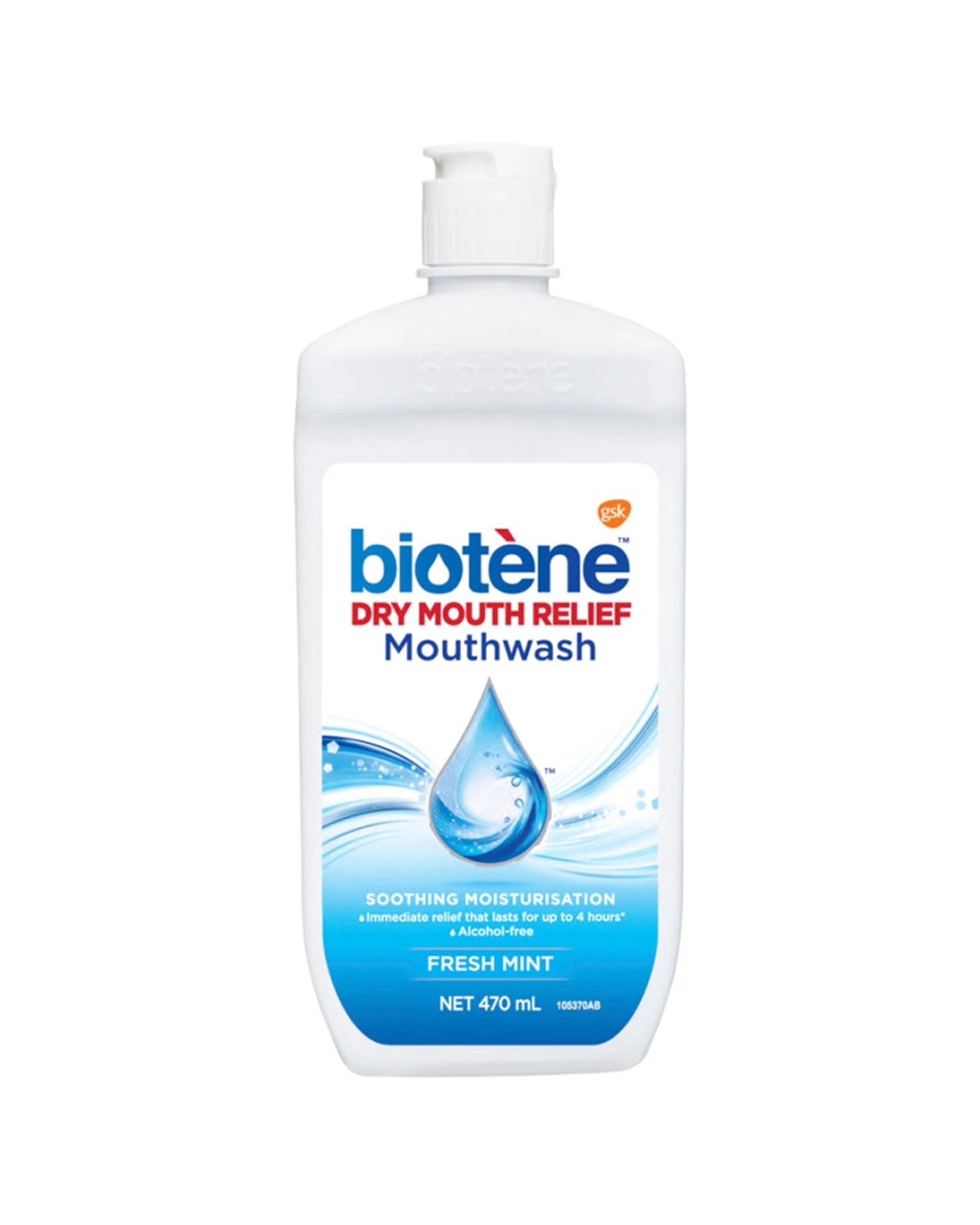 1 Biotene Dry Mouth Relief Mouthwash Fresh Mint 470ml, 1 of 6
