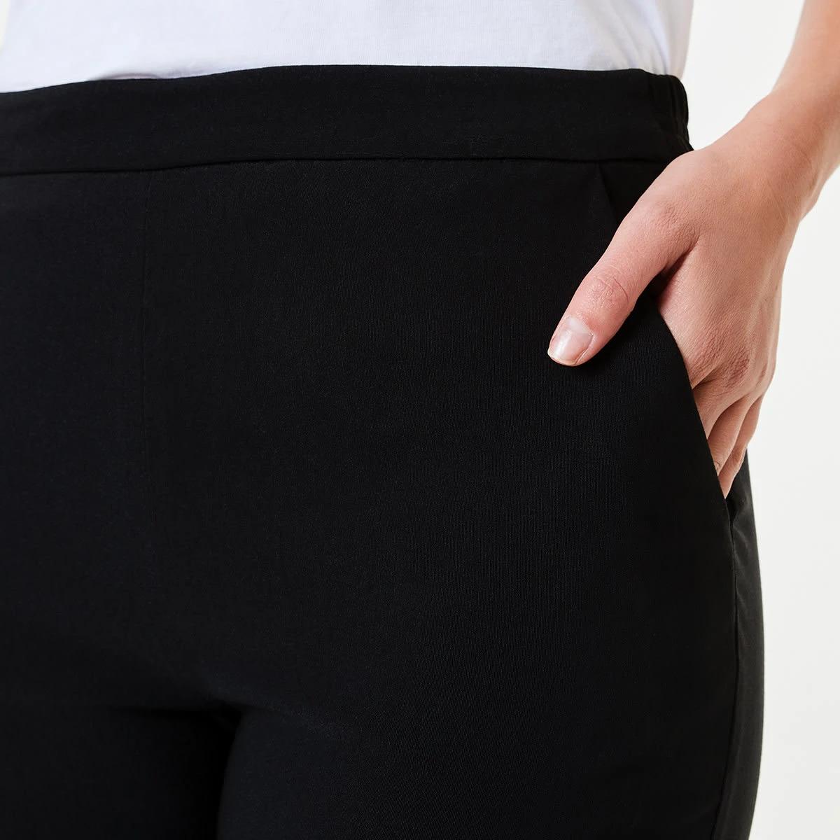 4 Pull On Straight Leg Pants BLACK, 4 of 6