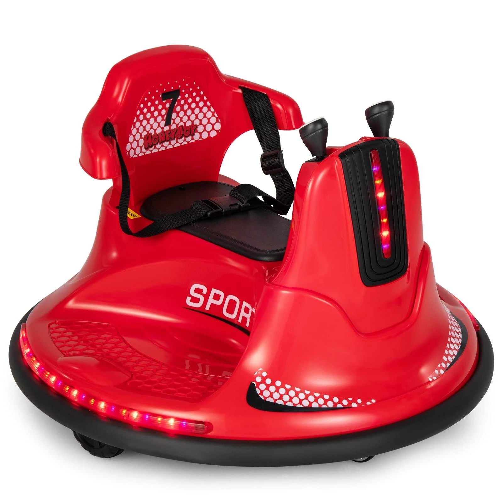 1 Costway 360° Spin Kids Bumper Car Electric Ride On Vehicle, 1 of 2