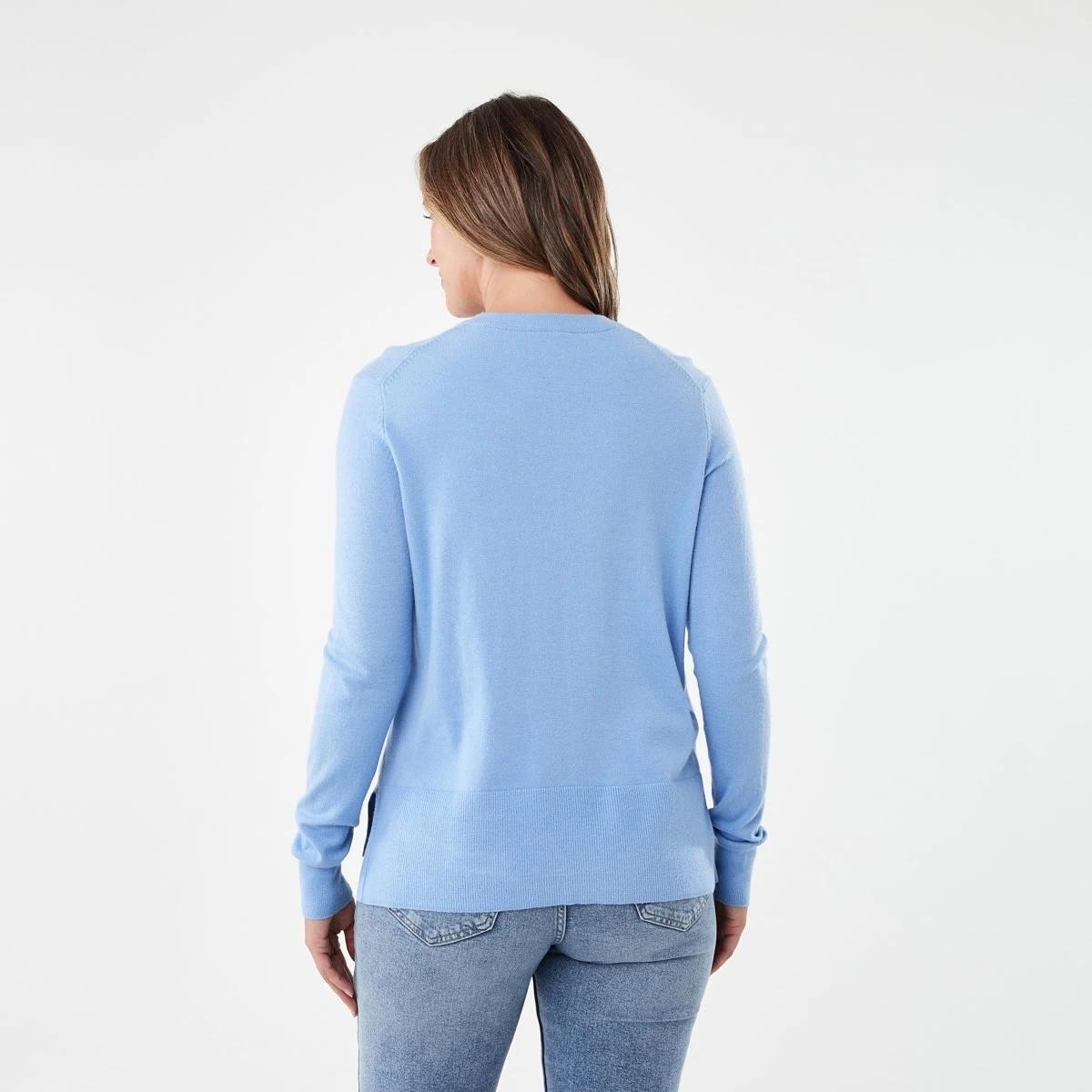 3 Crew Neck Lightweight Jumper Cornflower, 3 of 6