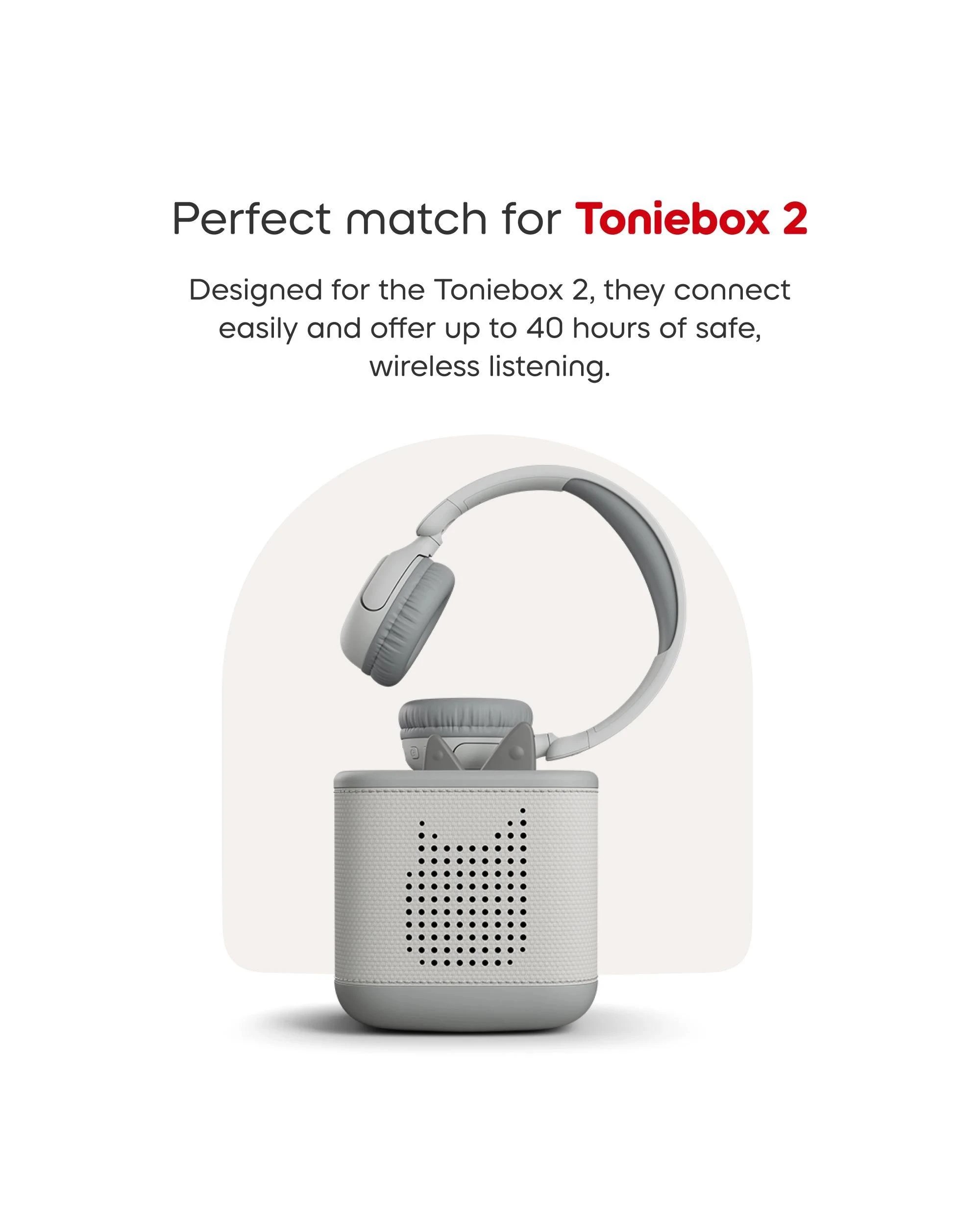 5 Tonies - Bluetooth Headphones - Moon - Grey, 5 of 7