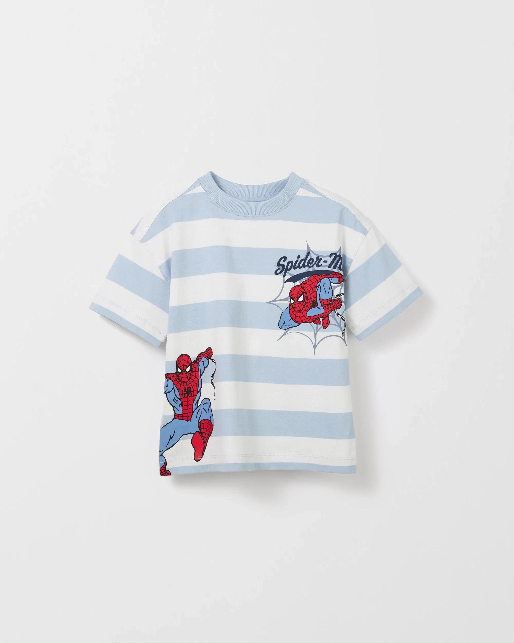 1 Disney Marvel Spider-Man Australian Cotton Oversized T-Shirt CREAM, 1 of 2