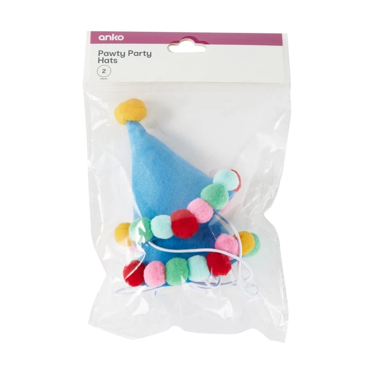 6 2 Piece Pawty Party Hats, 6 of 6