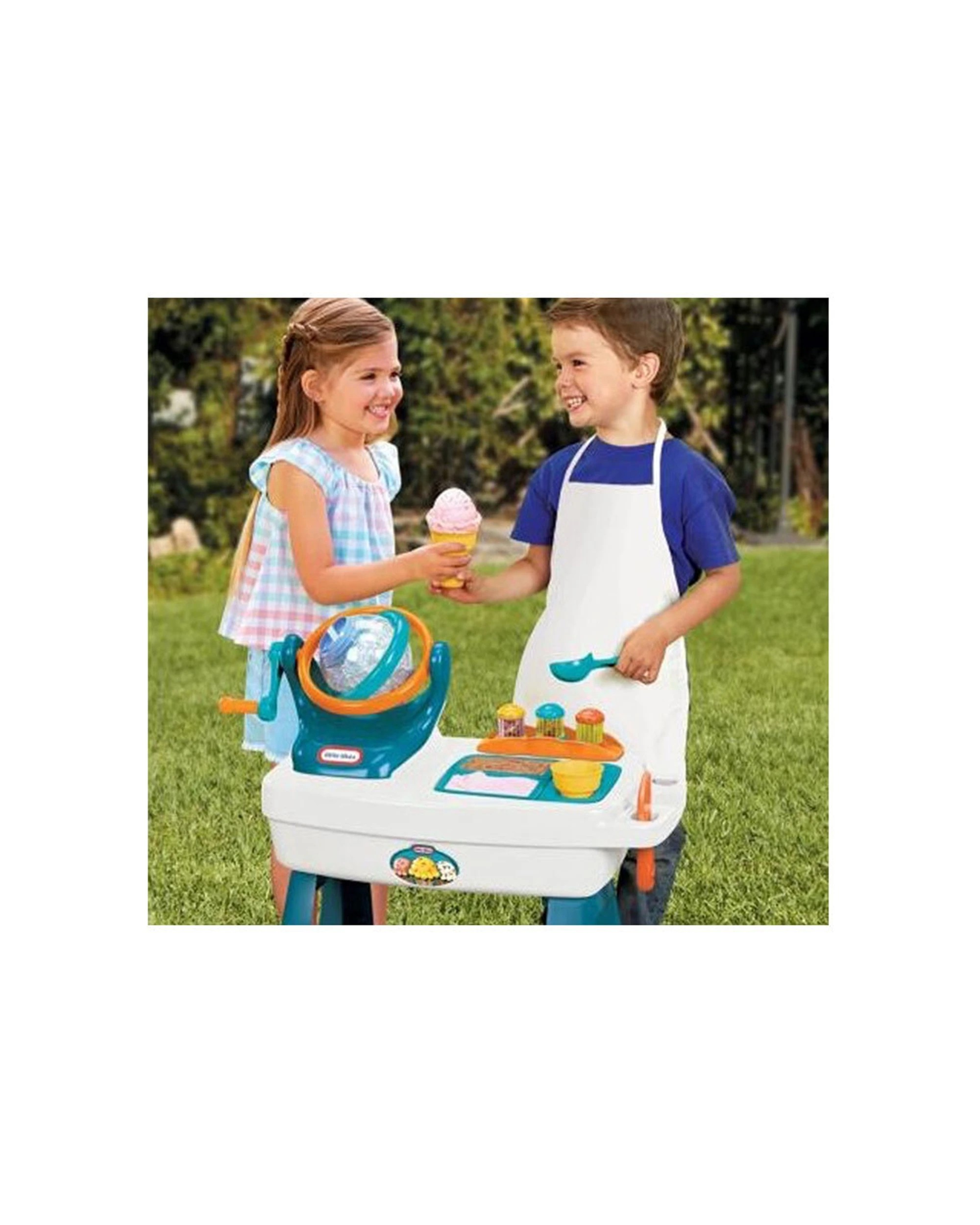 6 Little Tikes Now Make Real Ice Cream At Home Playset Hand Crank Ages 3 Years, 6 of 6