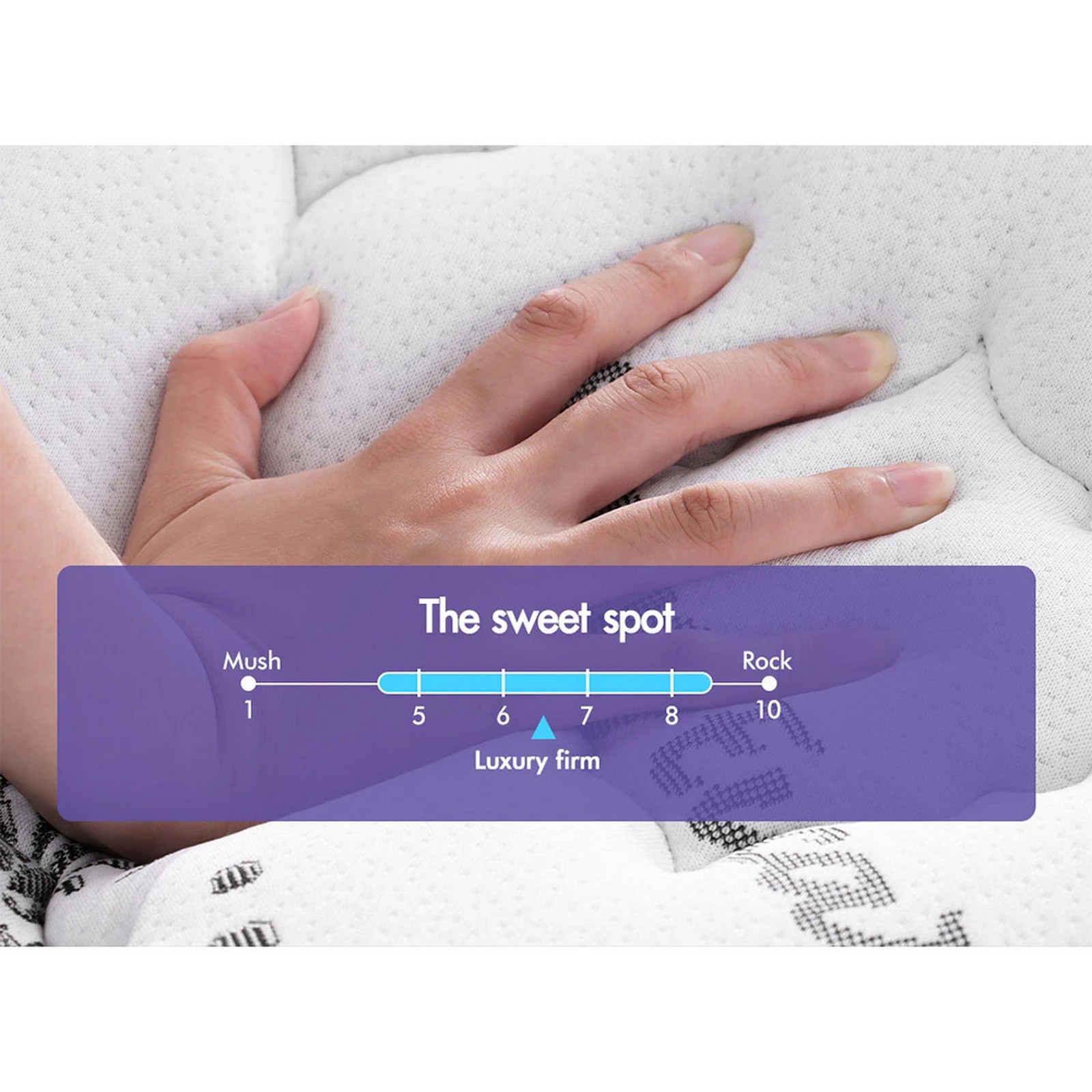 10 Starry Eucalypt Mattress Pillow Top Foam Bed Bonnell Spring 24cm - Double Bed, 10 of 10