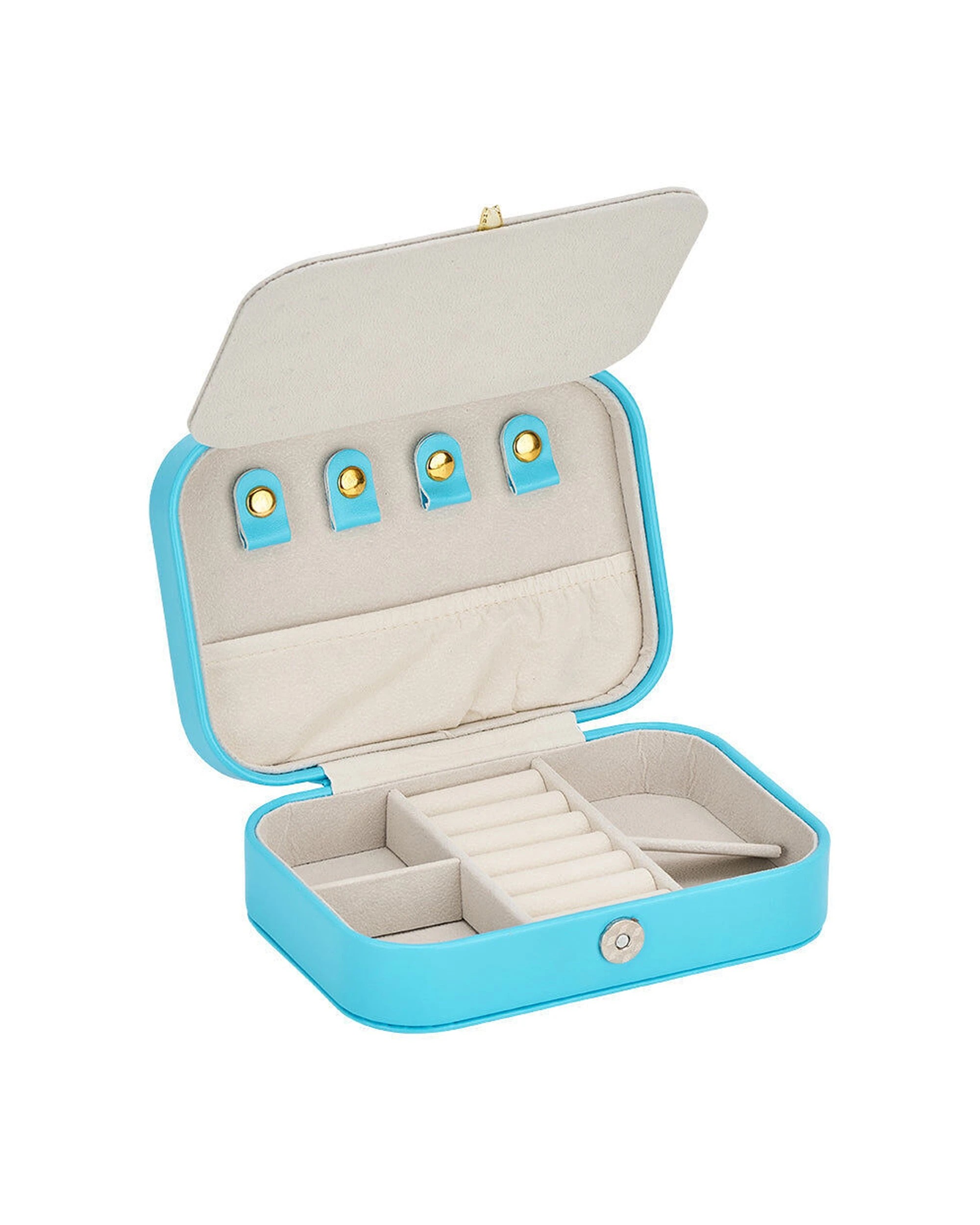 4 Annabel Trends Travel Jewellery Case 16x11cm Sky - Blue, 4 of 4