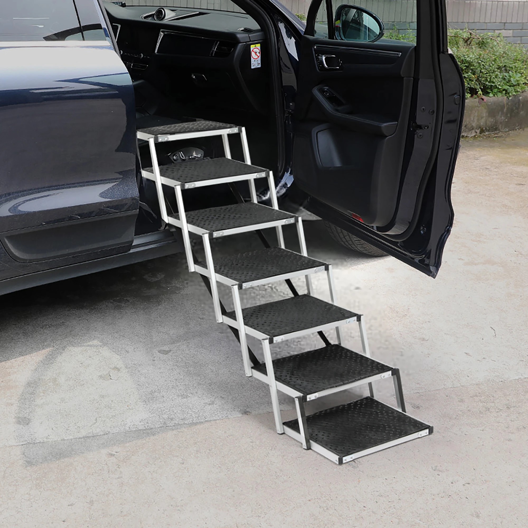 8 Pawz Dog Ramp 7 Steps In Colour - Black - Black, 8 of 9