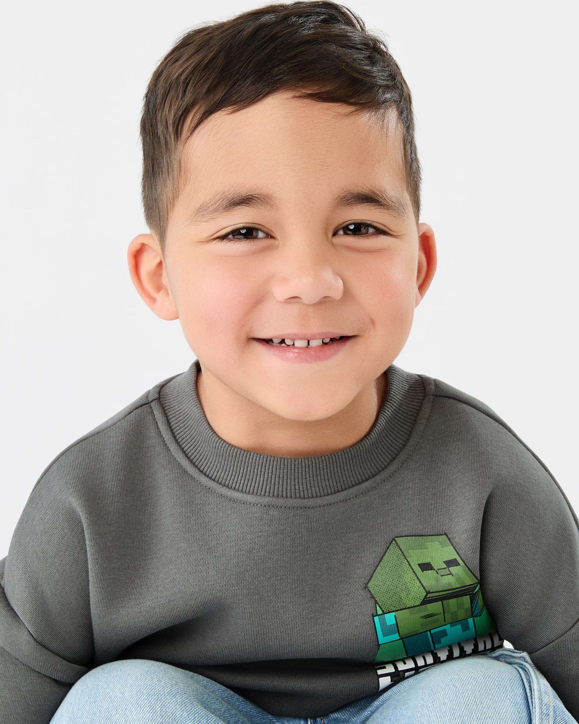 3 Minecraft License Oversized Crew Neck Sweatshirt Minecraft, 3 of 9