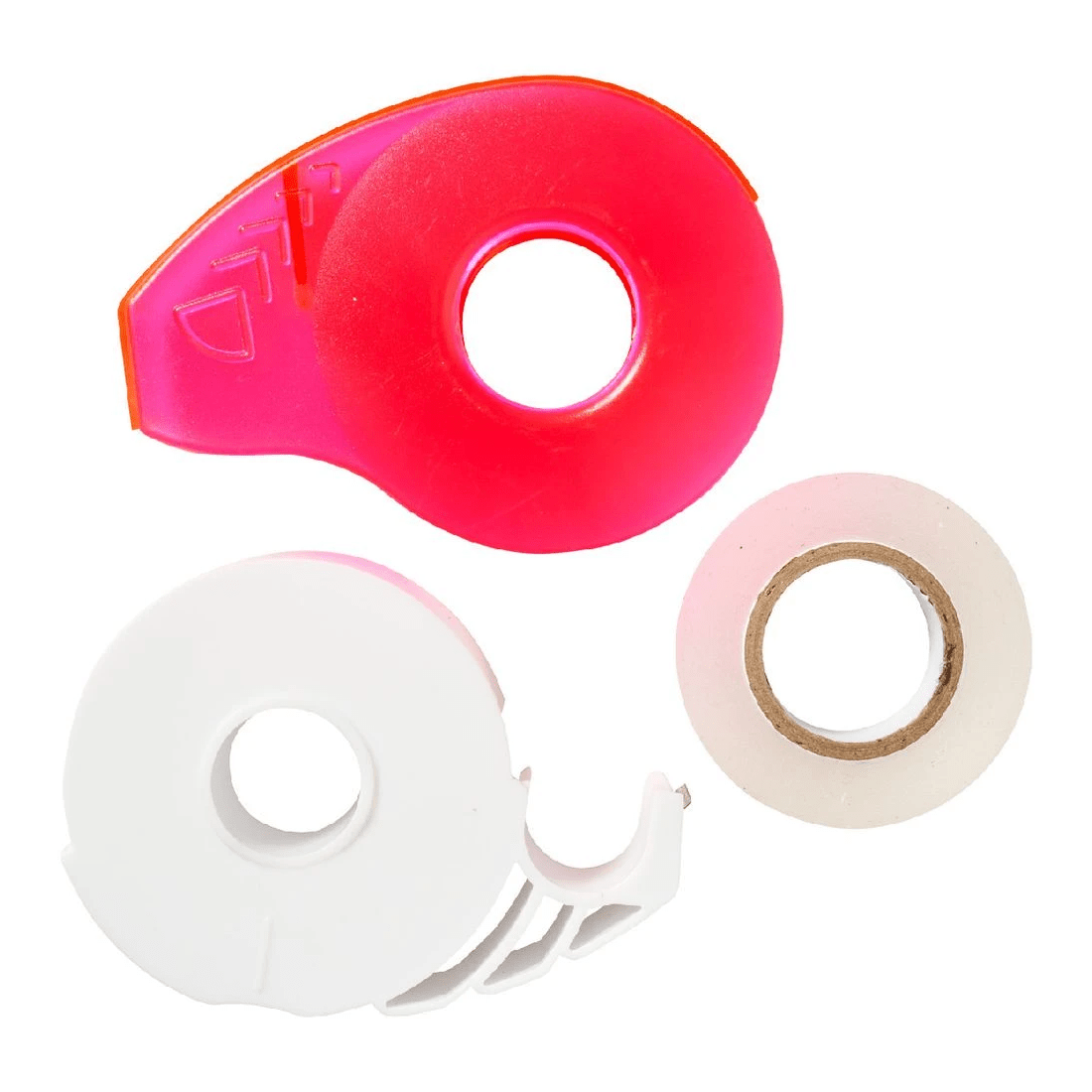 4 Otto Compact Tape Dispenser Fluro Pink, 4 of 5