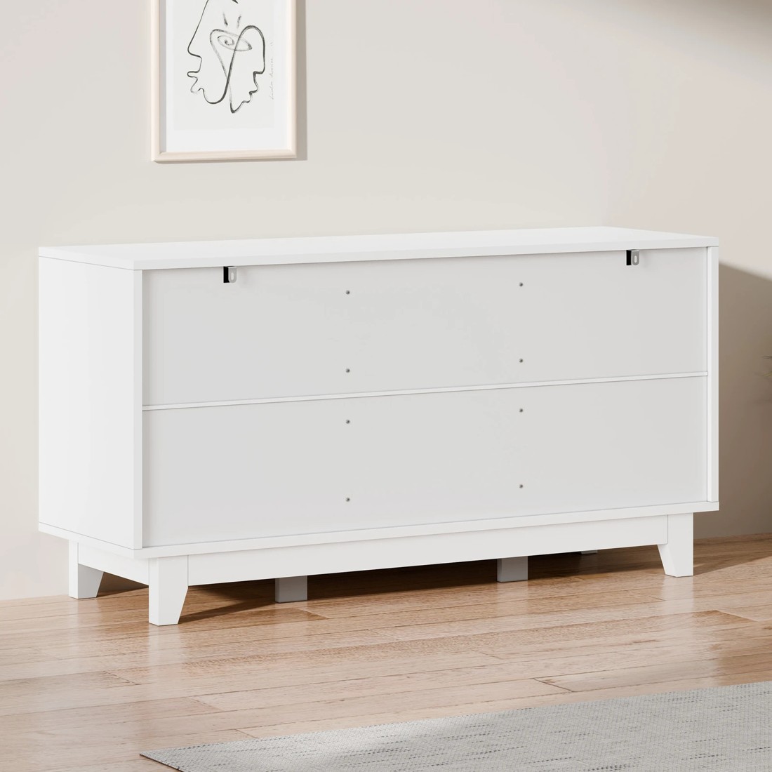 7 Alfordson 10 Chest of Drawers Minimalist Storage Cabinet Dresser - White, 7 of 10
