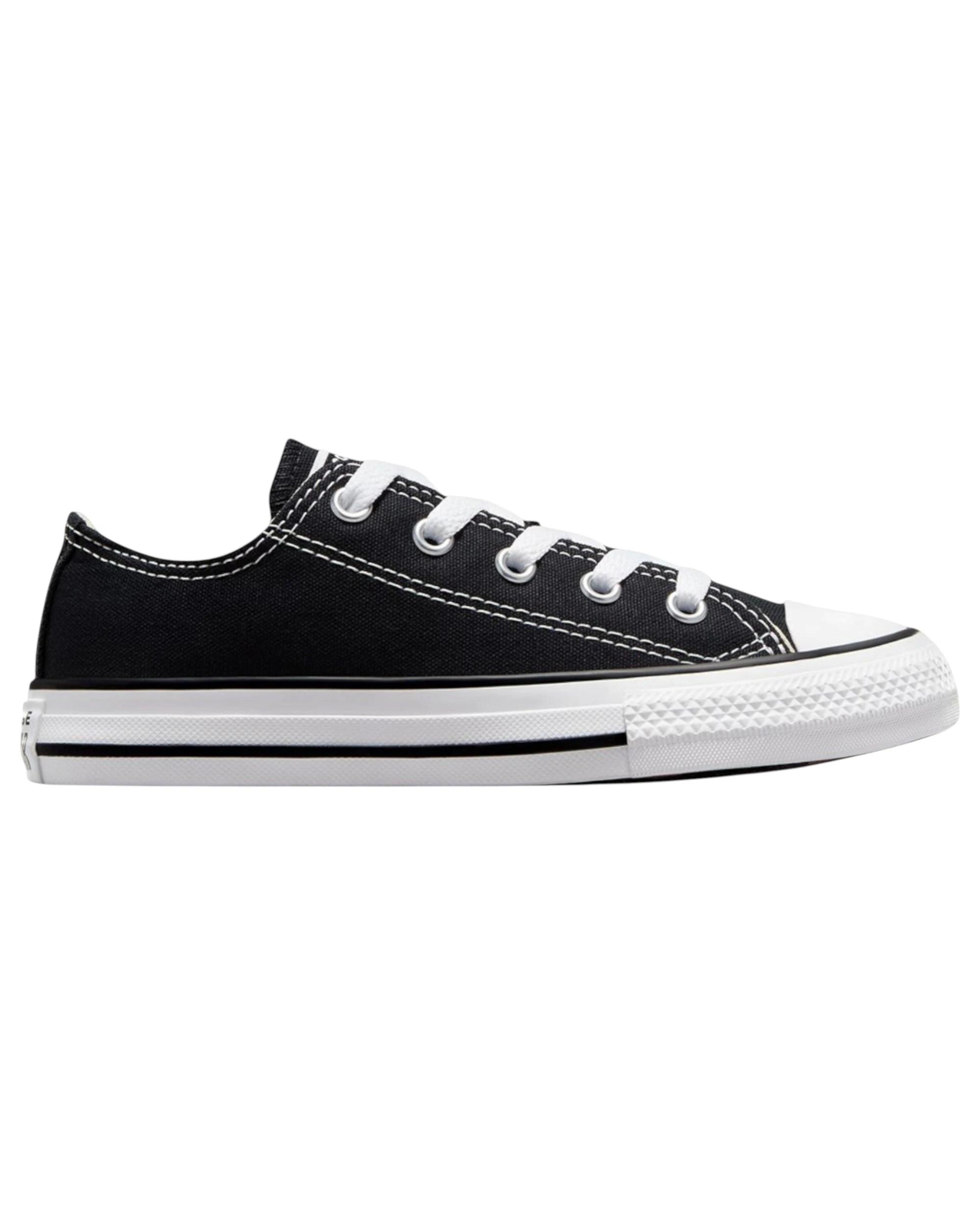 1 Converse Unisex Kids Chuck Taylor All Star Low Top Casual Shoes BLACK, 1 of 7